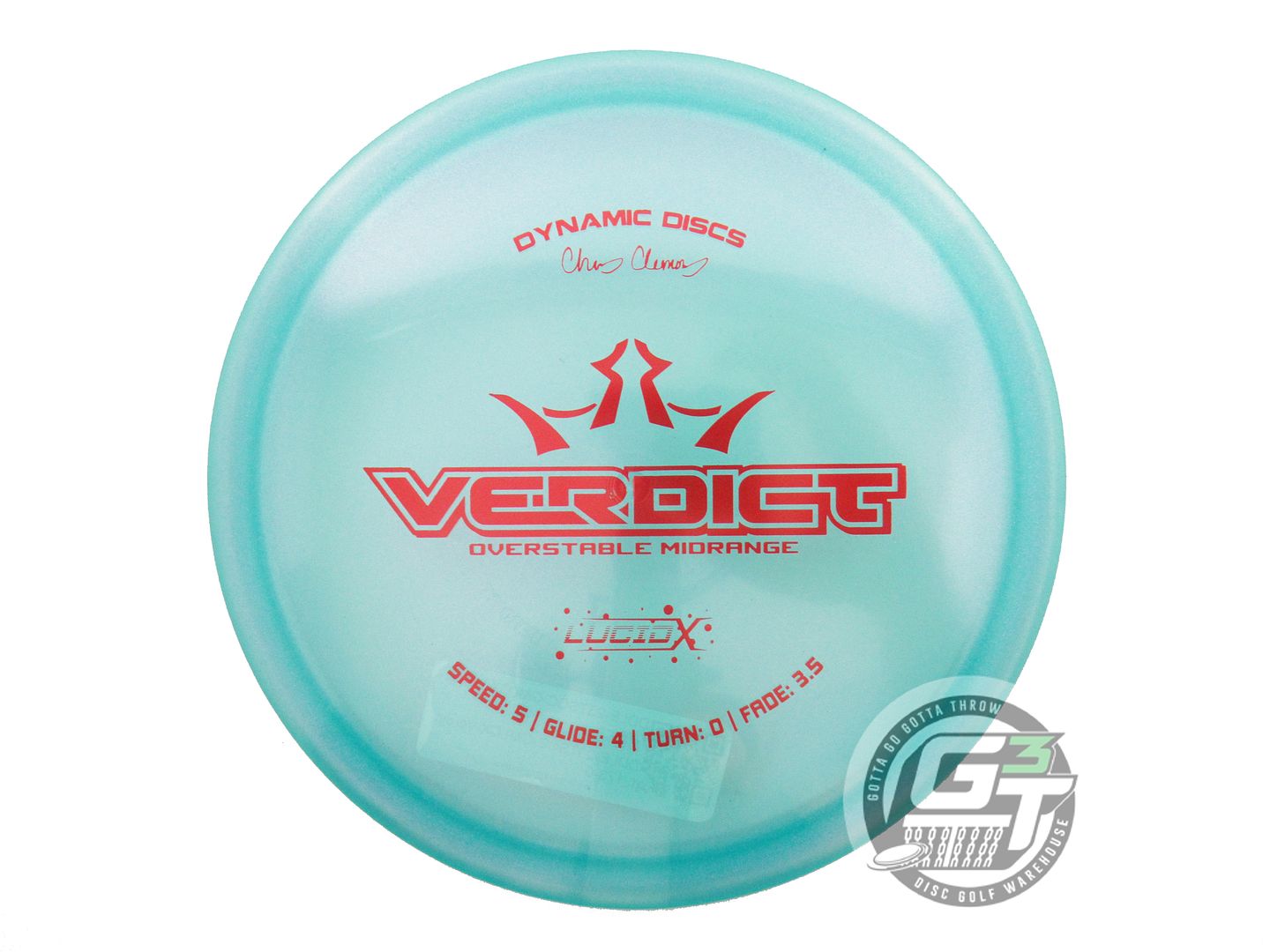 Dynamic Discs Limited Edition 2023 Team Series Chris Clemons Glimmer Lucid-X Verdict Midrange Golf Disc (Individually Listed)