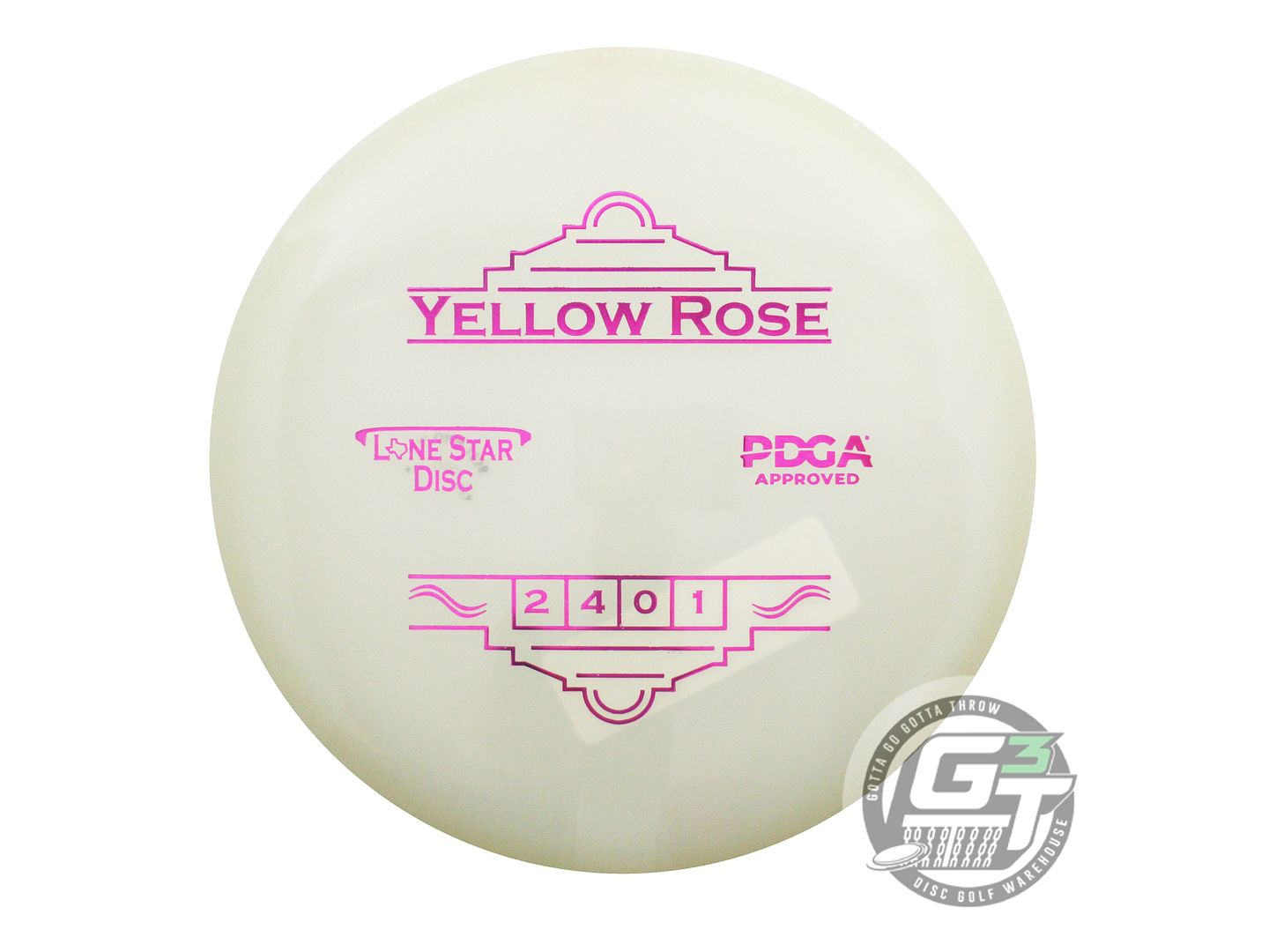 Lone Star Glow Alpha Yellow Rose Putter Golf Disc (Individually Listed)