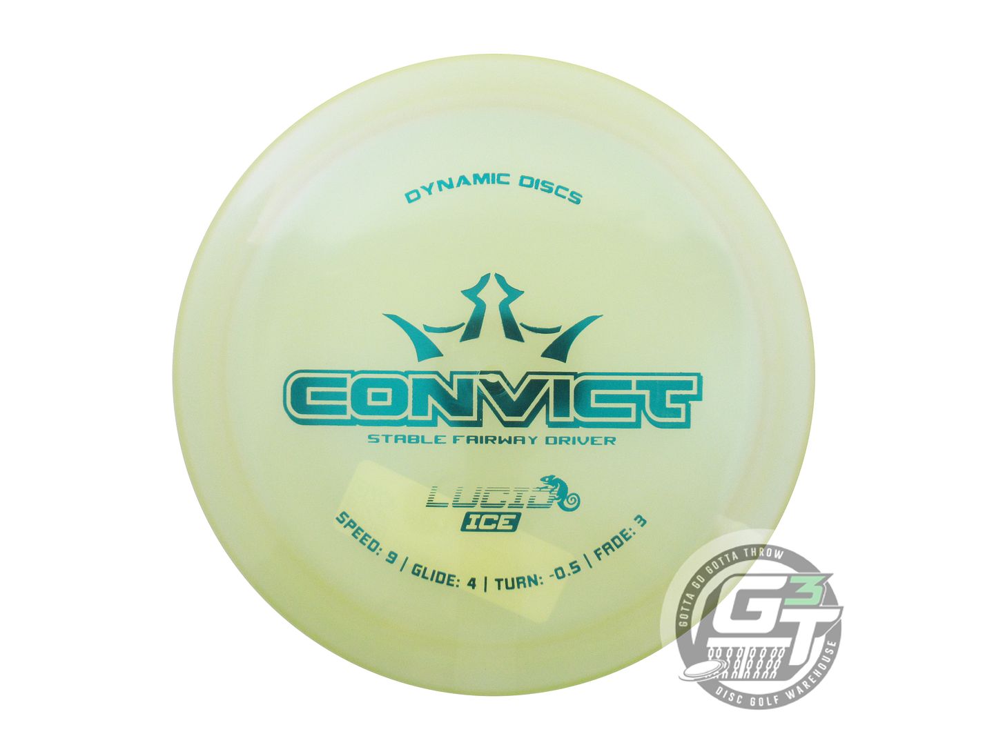 Dynamic Discs Chameleon Lucid Ice Convict Fairway Driver Golf Disc (Individually Listed)