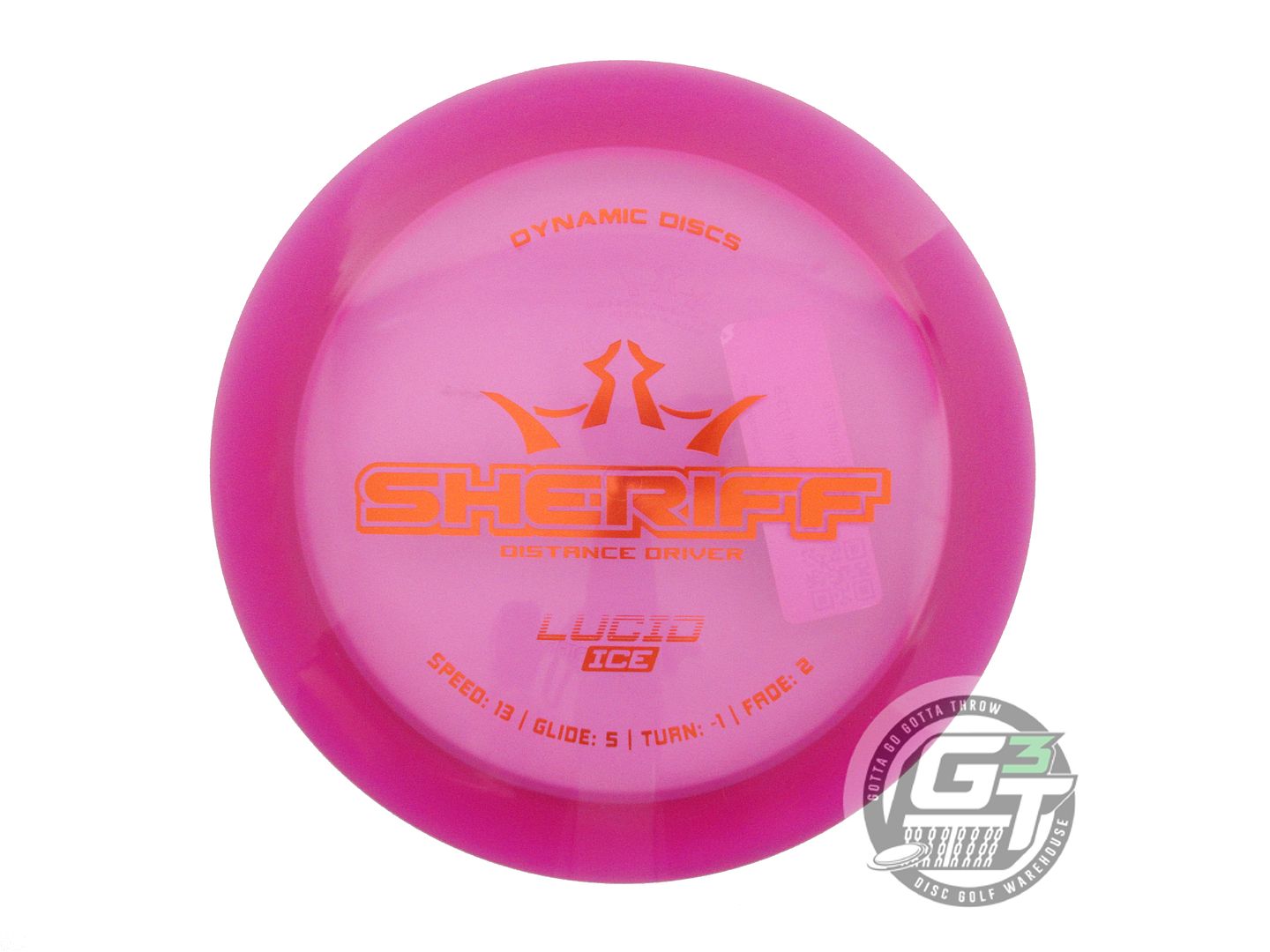 Dynamic Discs Lucid Ice Sheriff Distance Driver Golf Disc (Individually Listed)