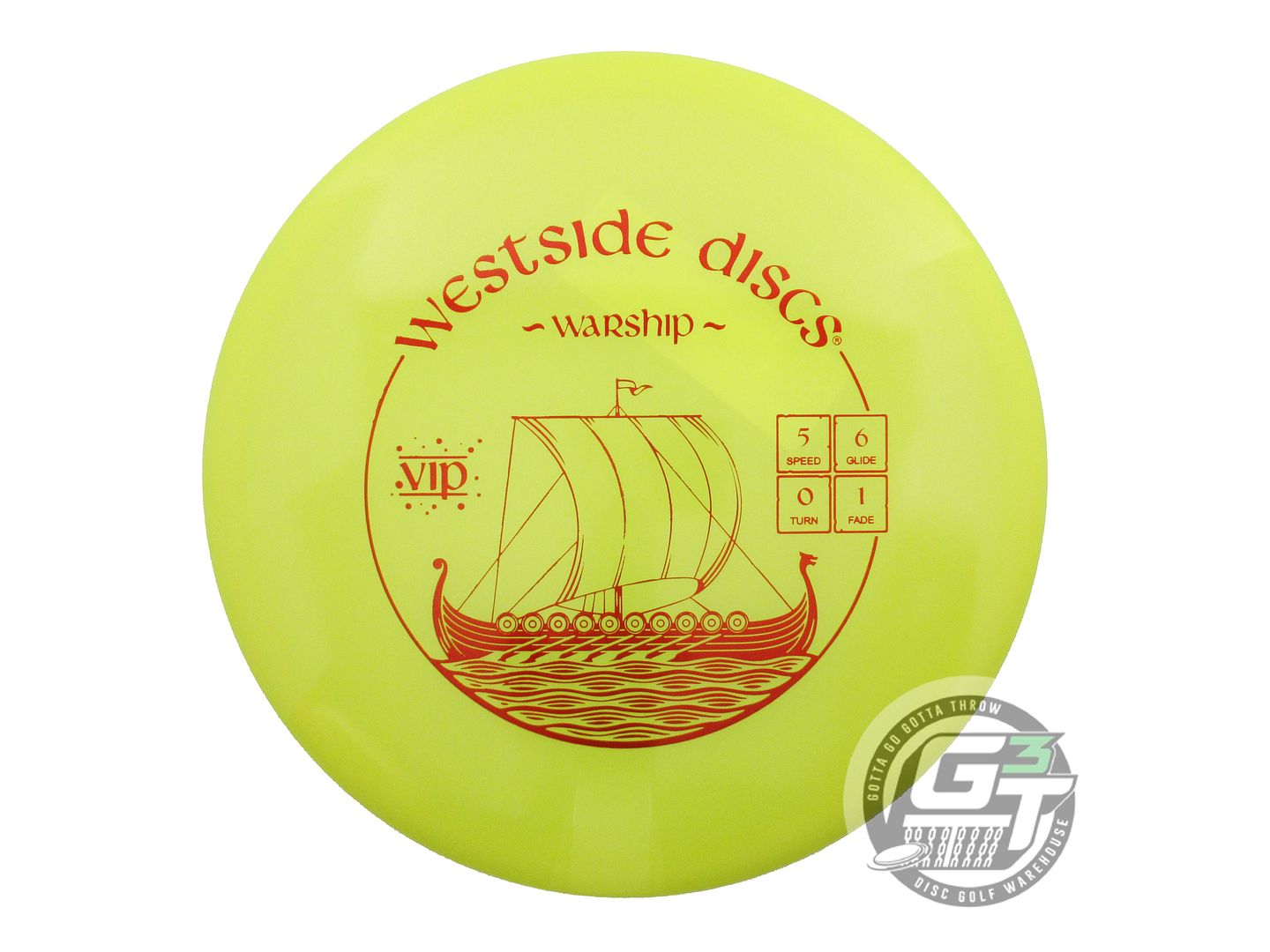 Westside Glimmer VIP Warship Midrange Golf Disc (Individually Listed)