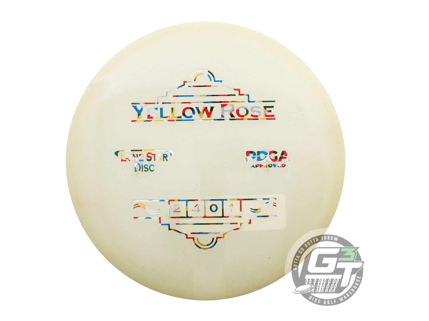 Lone Star Glow Bravo Yellow Rose Putter Golf Disc (Individually Listed)