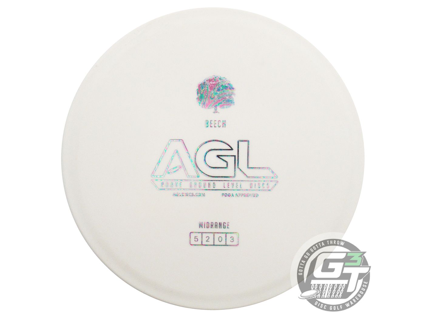 Above Ground Level Glow Woodland Beech Midrange Golf Disc (Individually Listed)