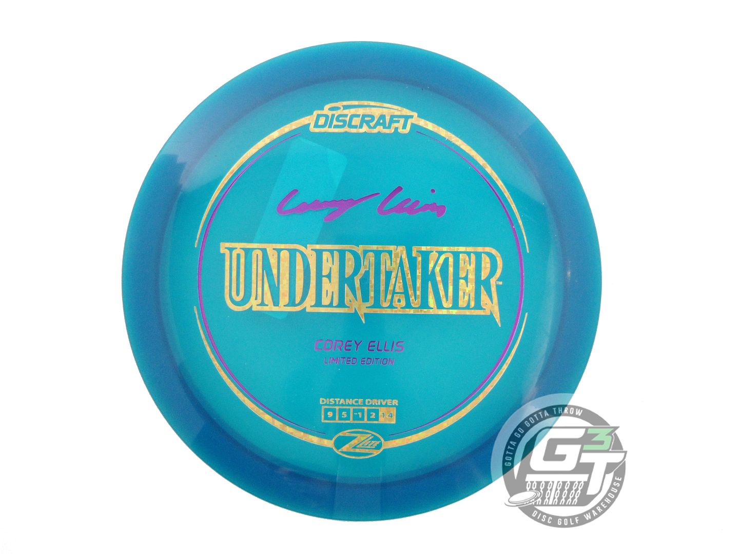 Discraft Limited Edition 2024 Elite Team Corey Ellis Z Lite Undertaker Distance Driver Golf Disc (Individually Listed)