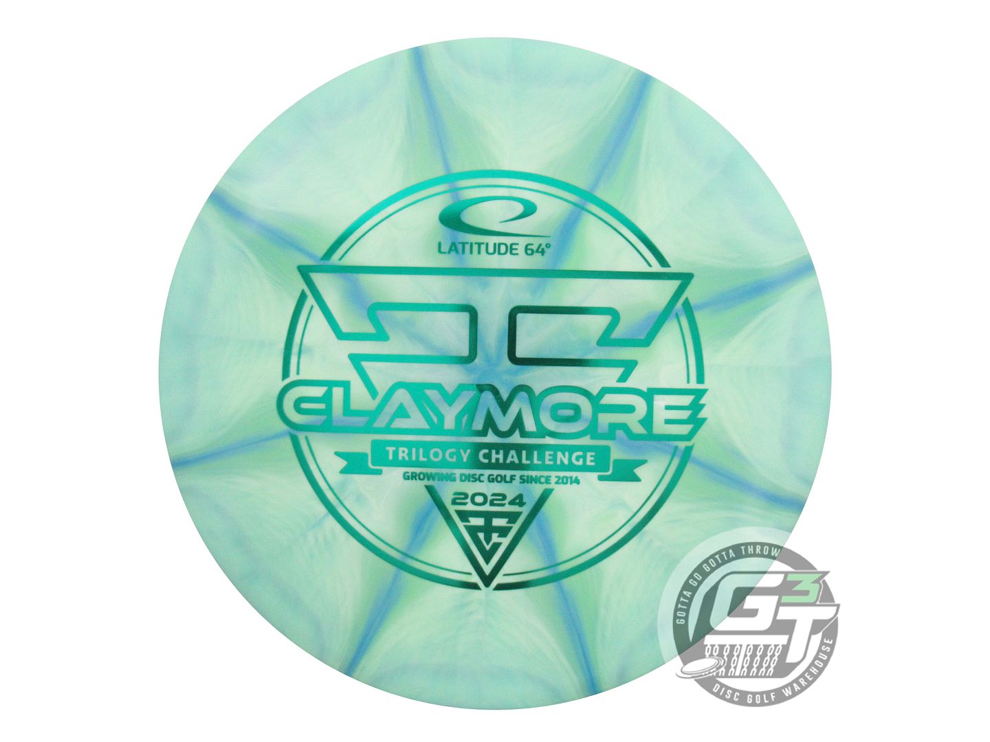 Latitude 64 Limited Edition 2024 Trilogy Challenge Gold Ice Burst Claymore Midrange Golf Disc (Individually Listed)