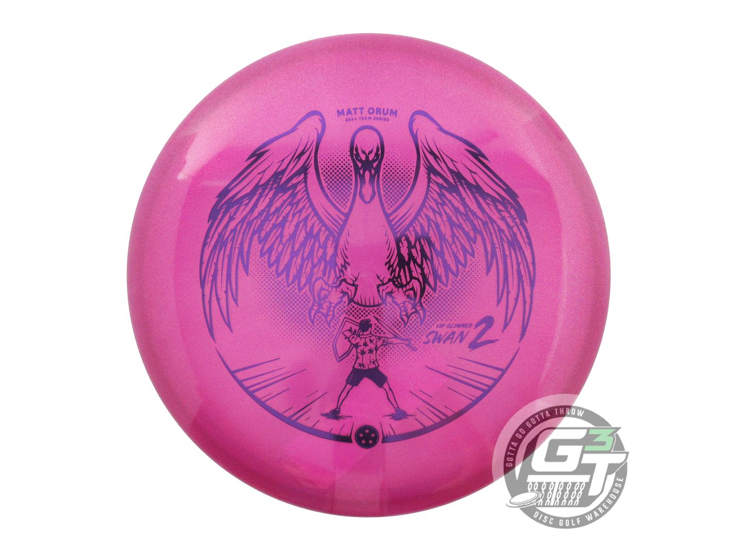 Westside Limited Edition 2024 Team Series Matt Orum Glimmer VIP Swan 2 Putter Golf Disc (Individually Listed)