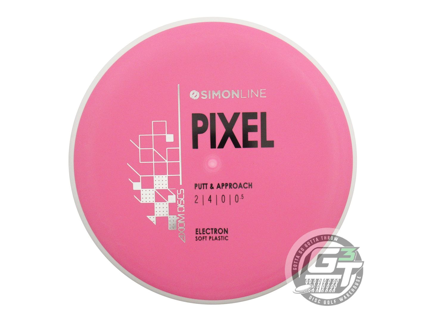 Axiom Simon Line Electron Soft Pixel [Simon Lizotte] Putter Golf Disc (Individually Listed)