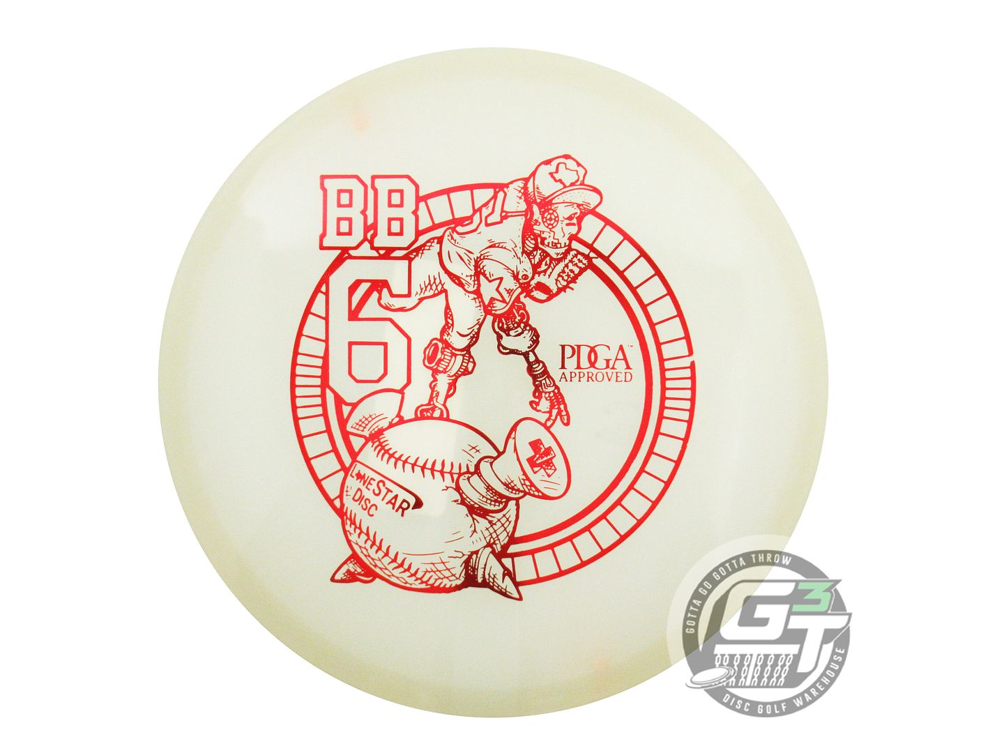 Lone Star Artist Series Glow Alpha BB6 Midrange Golf Disc (Individually Listed)