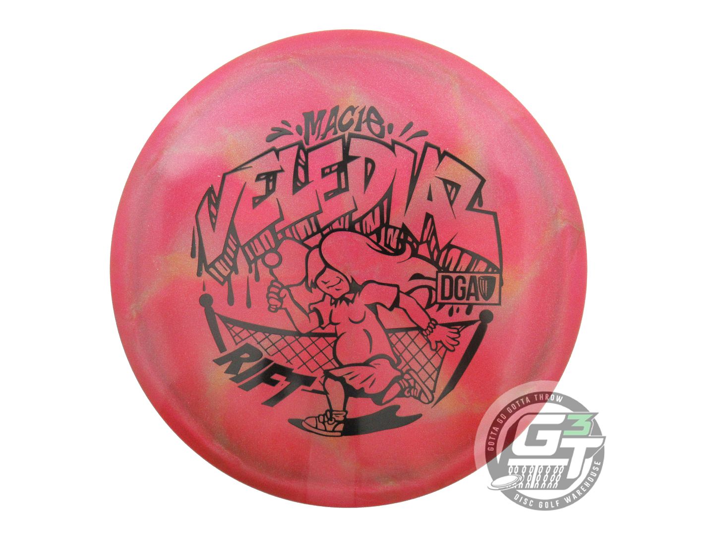 DGA Limited Edition 2024 Tour Series Macie Velediaz Swirl Tour Series Rift Midrange Golf Disc  (Individually Listed)