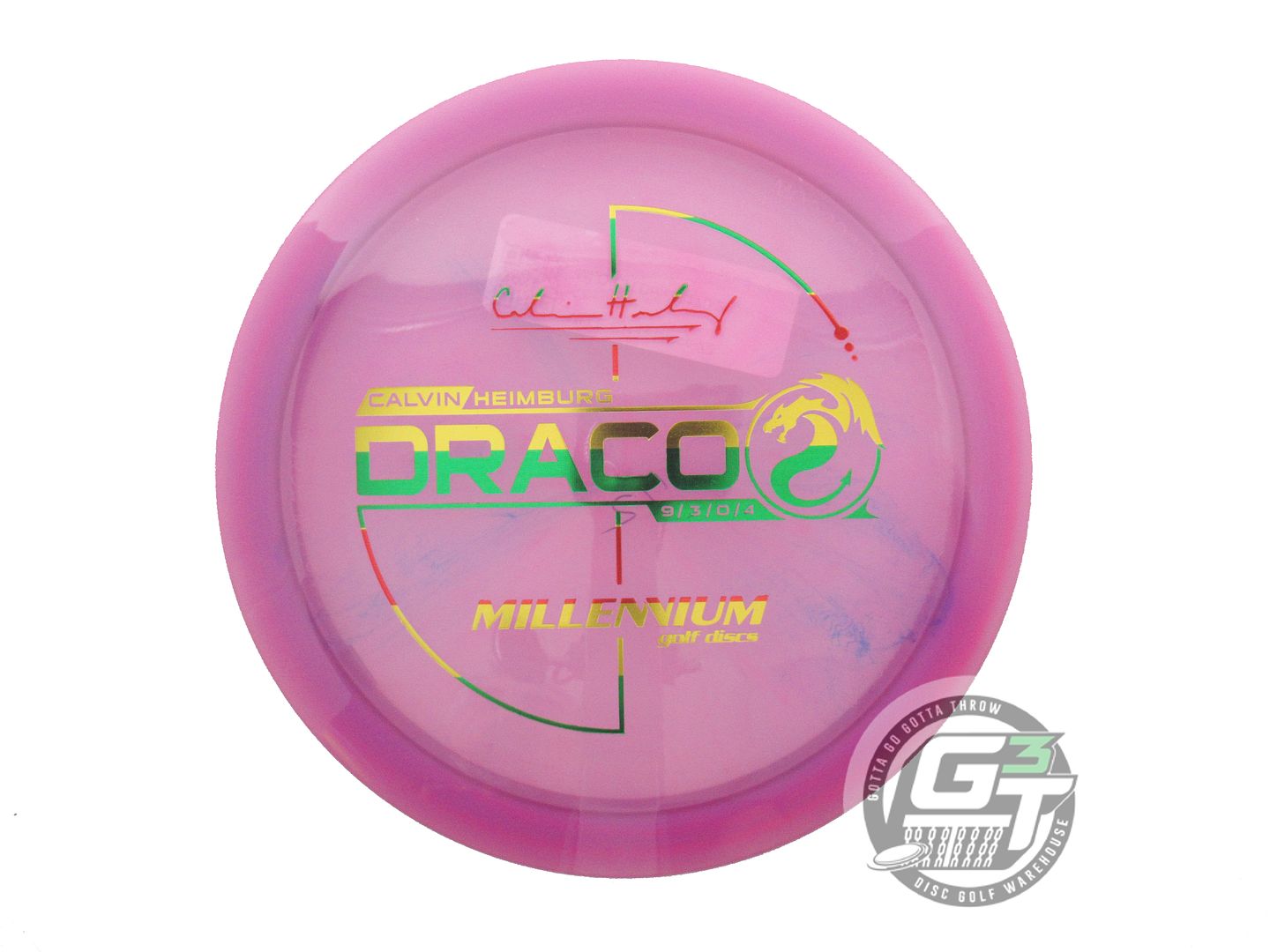 Millennium Calvin Heimburg Signature Flat Top Quantum Draco Distance Driver Golf Disc (Individually Listed)