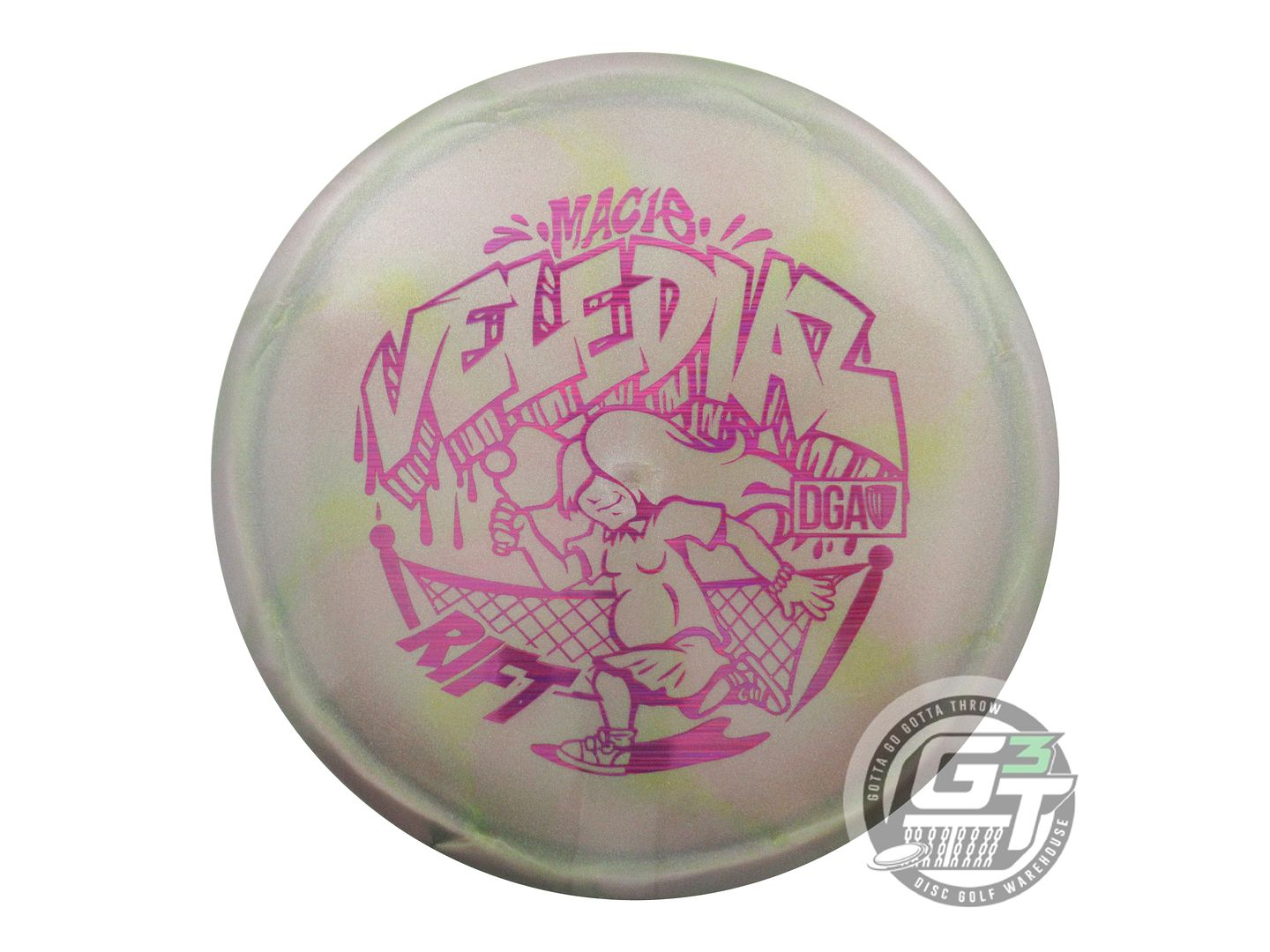 DGA Limited Edition 2024 Tour Series Macie Velediaz Swirl Tour Series Rift Midrange Golf Disc  (Individually Listed)