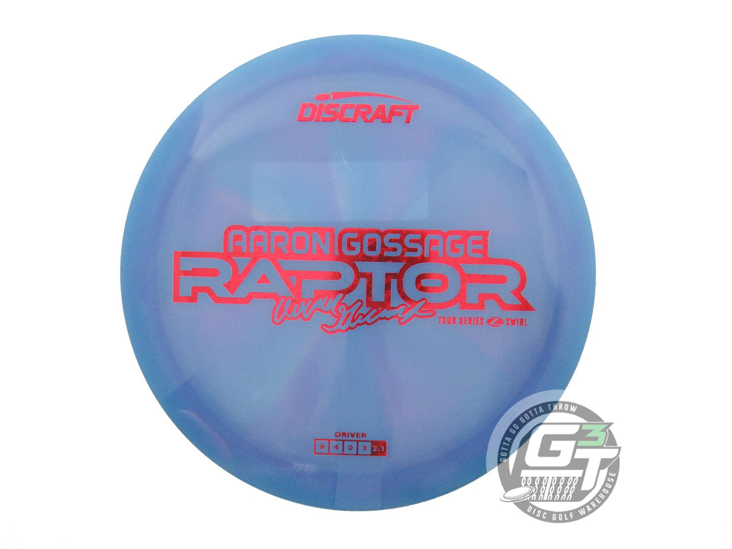 Discraft Limited Edition 2025 Tour Series Aaron Gossage Swirl Elite Z Raptor Distance Driver Golf Disc (Individually Listed)