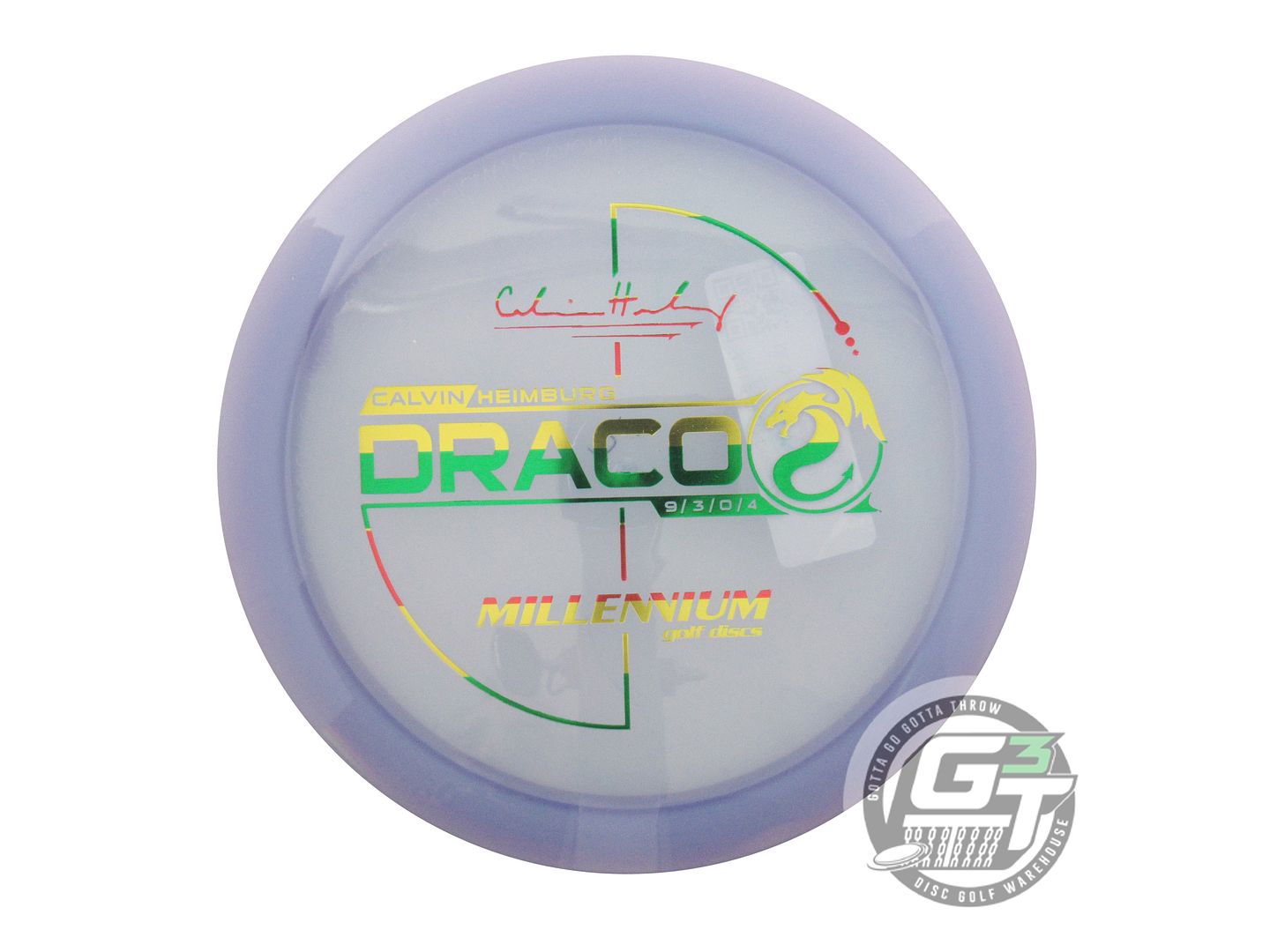 Millennium Calvin Heimburg Signature Flat Top Quantum Draco Distance Driver Golf Disc (Individually Listed)