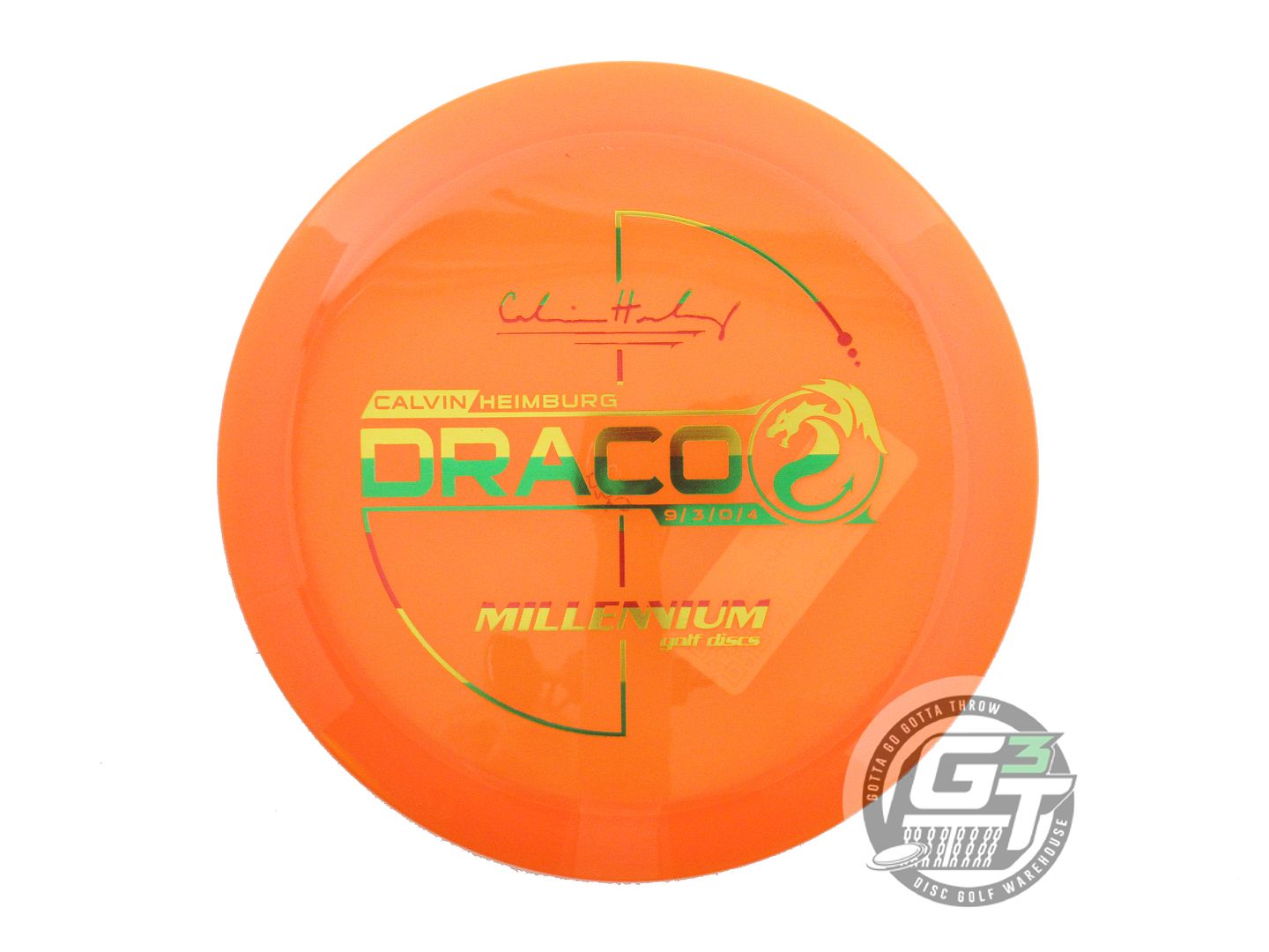 Millennium Calvin Heimburg Signature Flat Top Quantum Draco Distance Driver Golf Disc (Individually Listed)