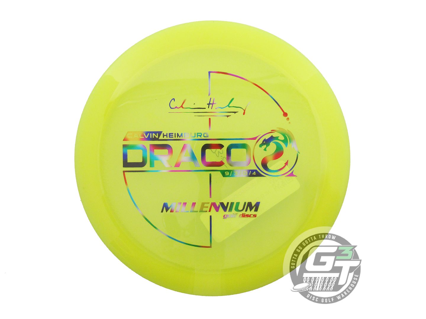 Millennium Calvin Heimburg Signature Flat Top Quantum Draco Distance Driver Golf Disc (Individually Listed)