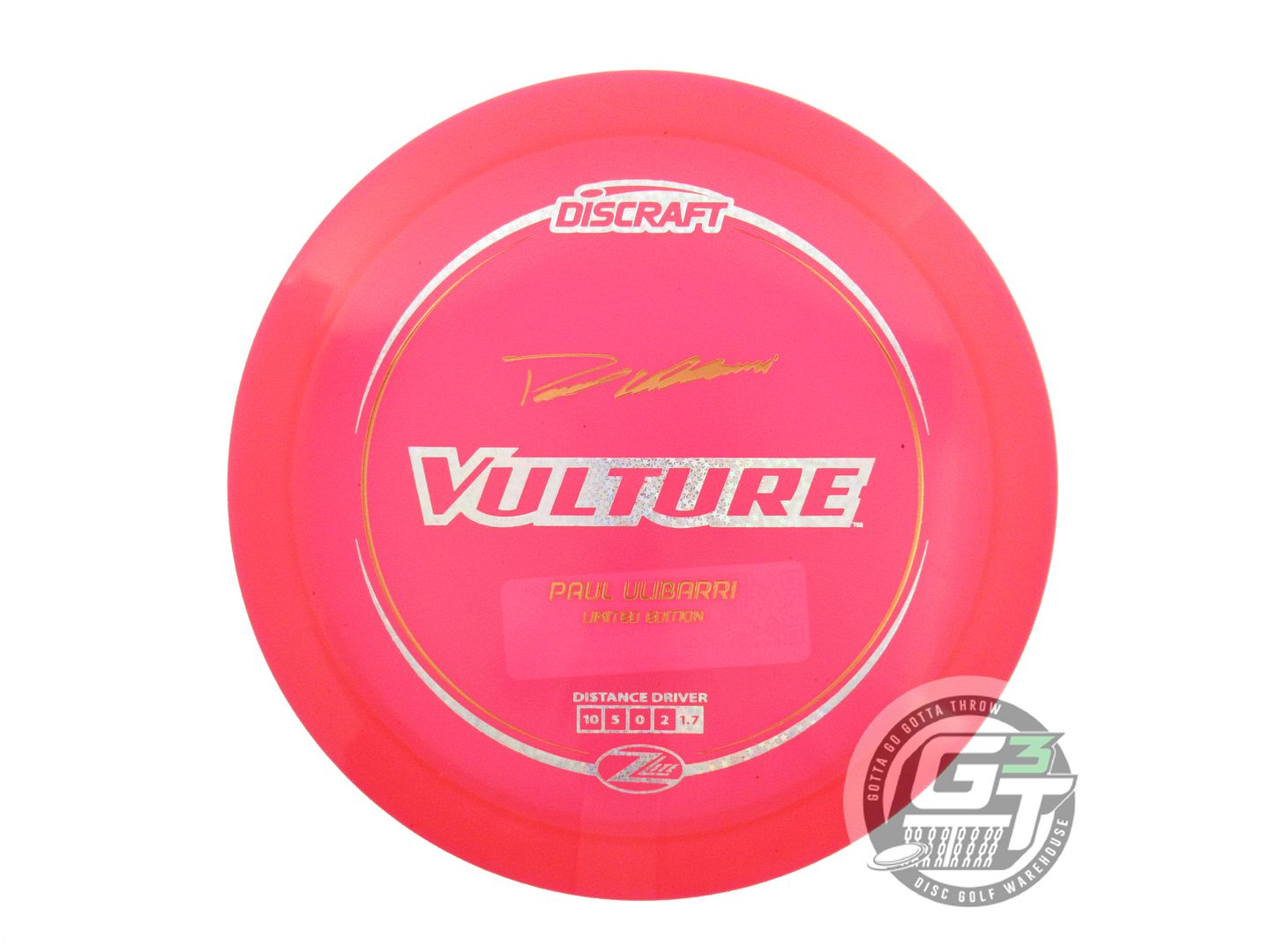 Discraft Limited Edition 2024 Elite Team Paul Ulibarri Z Lite Vulture Distance Driver Golf Disc (Individually Listed)