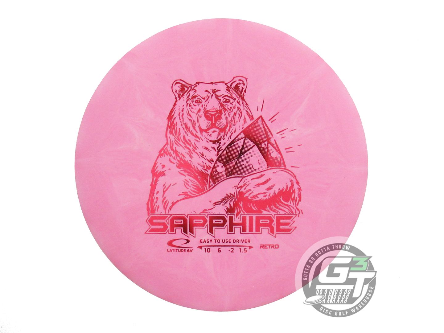 Latitude 64 Retro Burst Sapphire Distance Driver Golf Disc (Individually Listed)