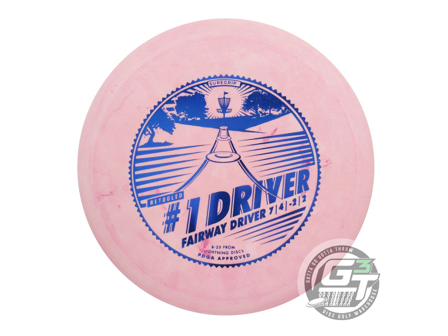 Lightning Sure Grip #1 Driver [Retool] Fairway Driver Golf Disc (Individually Listed)