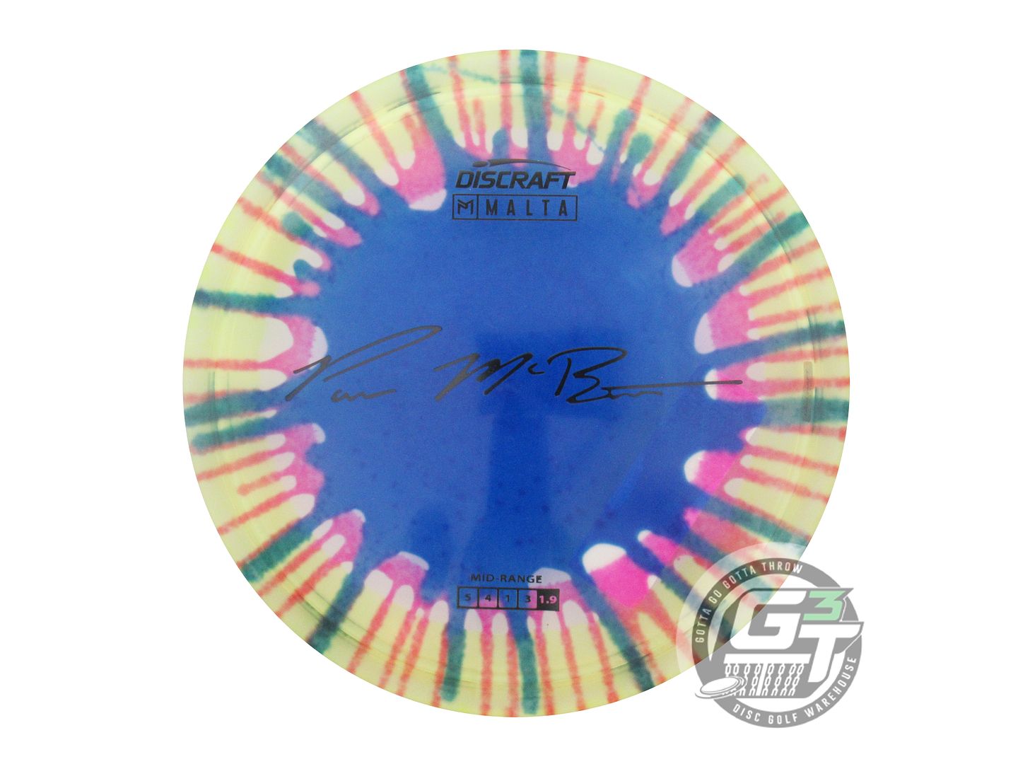 Discraft Paul McBeth Signature Fly Dye Elite Z Malta Midrange Golf Disc (Individually Listed)