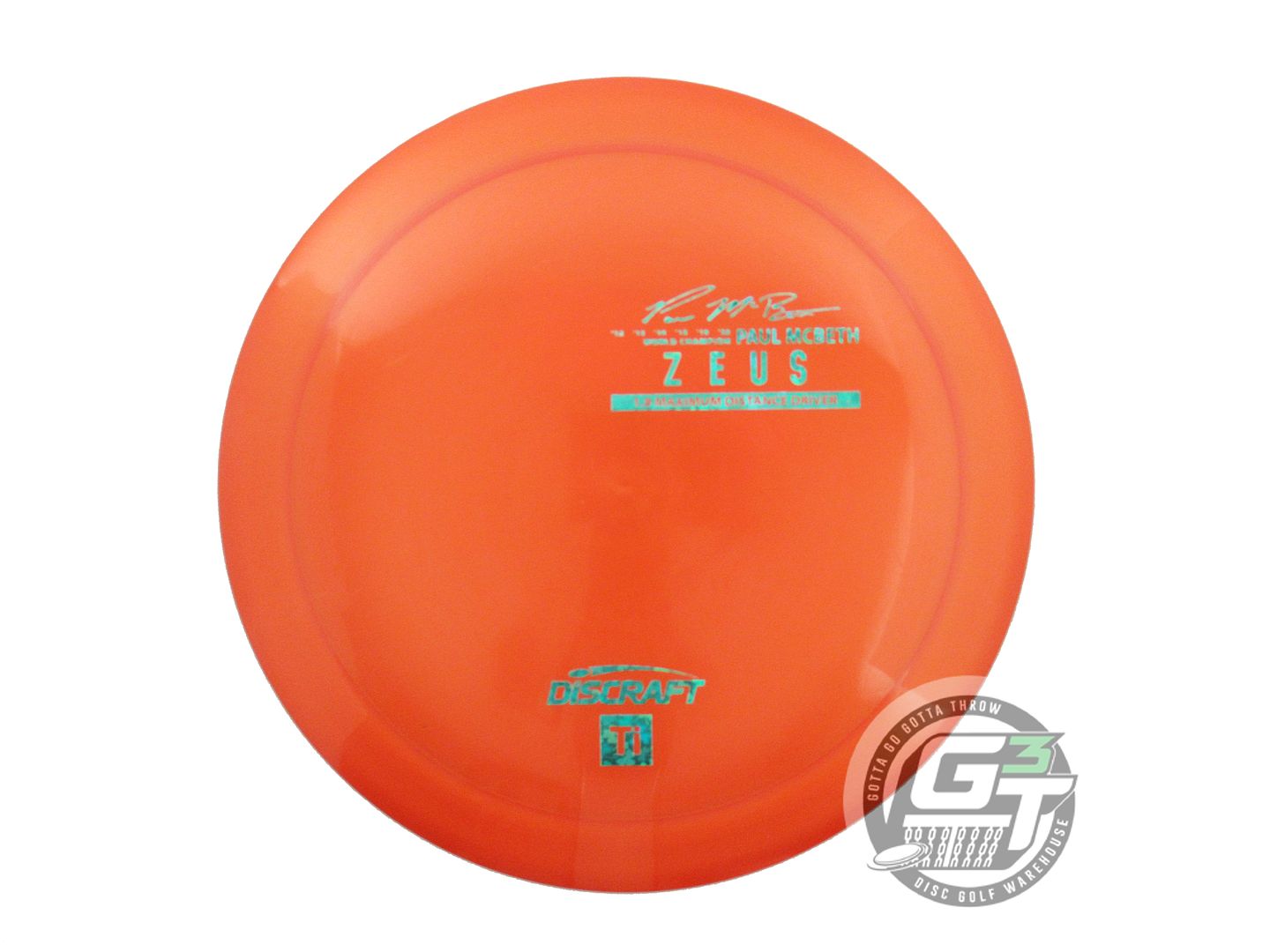 Discraft Limited Edition 2024 Elite Team Paul McBeth Titanium Zeus Distance Driver Golf Disc (Individually Listed)