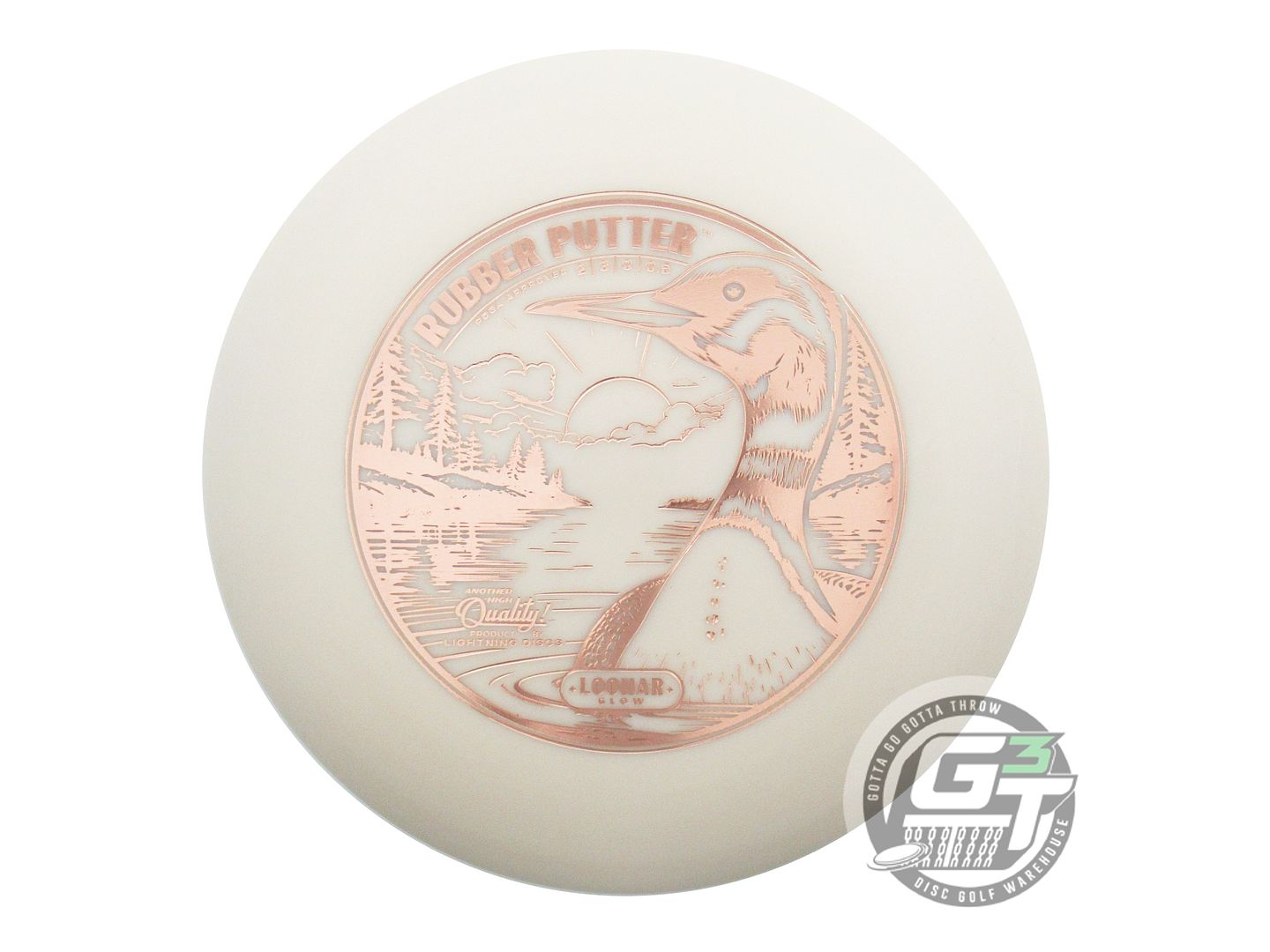 Lightning Loonar Glow Rubber Putter Golf Disc (Individually Listed)