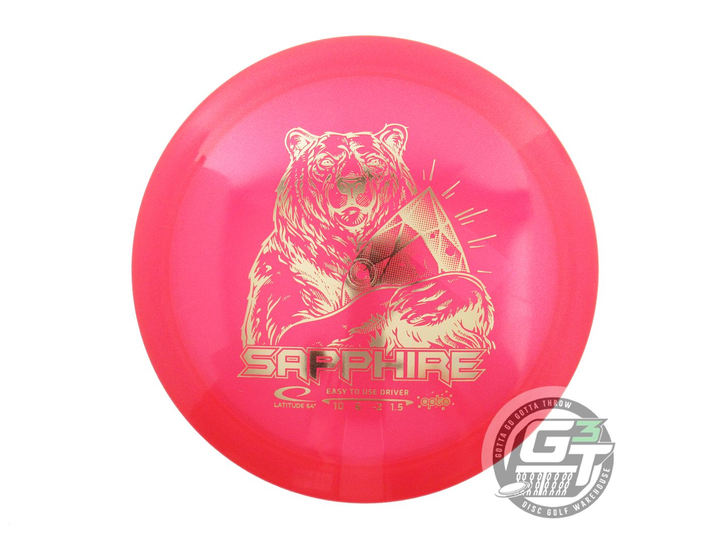 Latitude 64 Glimmer Opto Sapphire Distance Driver Golf Disc (Individually Listed)