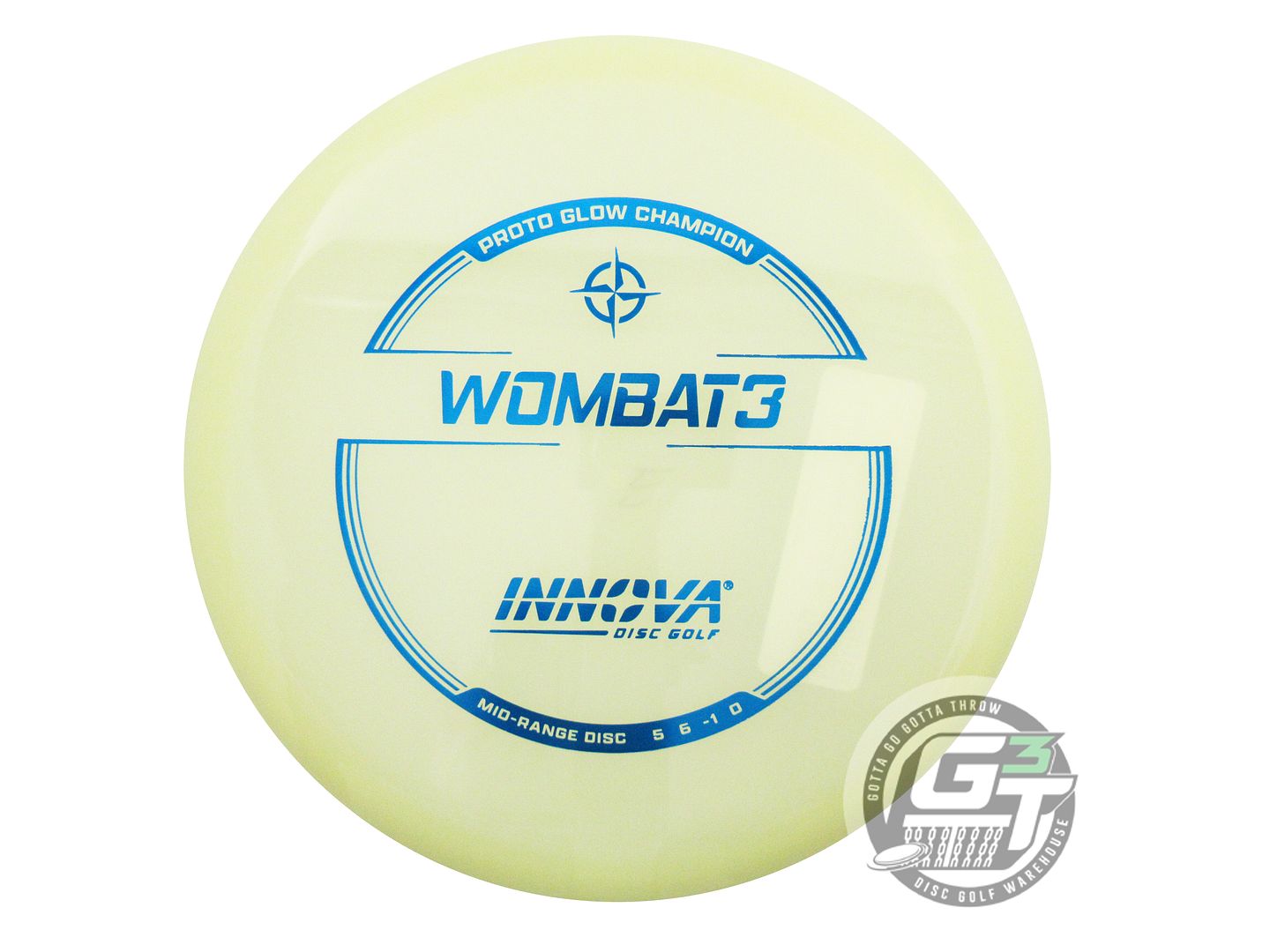Innova Proto Glow Champion Wombat3 Midrange Golf Disc (Individually Listed)
