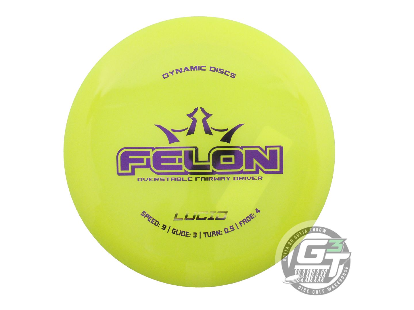Dynamic Discs Lucid Felon Fairway Driver Golf Disc (Individually Listed)