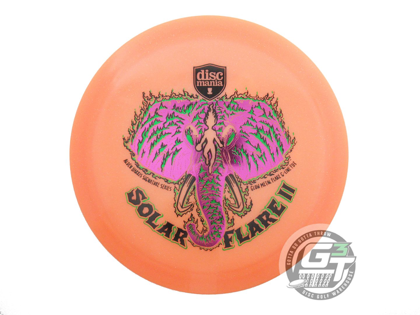 Discmania Limited Edition 2025 Signature Alden Harris Solar Flare II Glow Metal Flake C-Line FD3 Fairway Driver Golf Disc (Individually Listed)