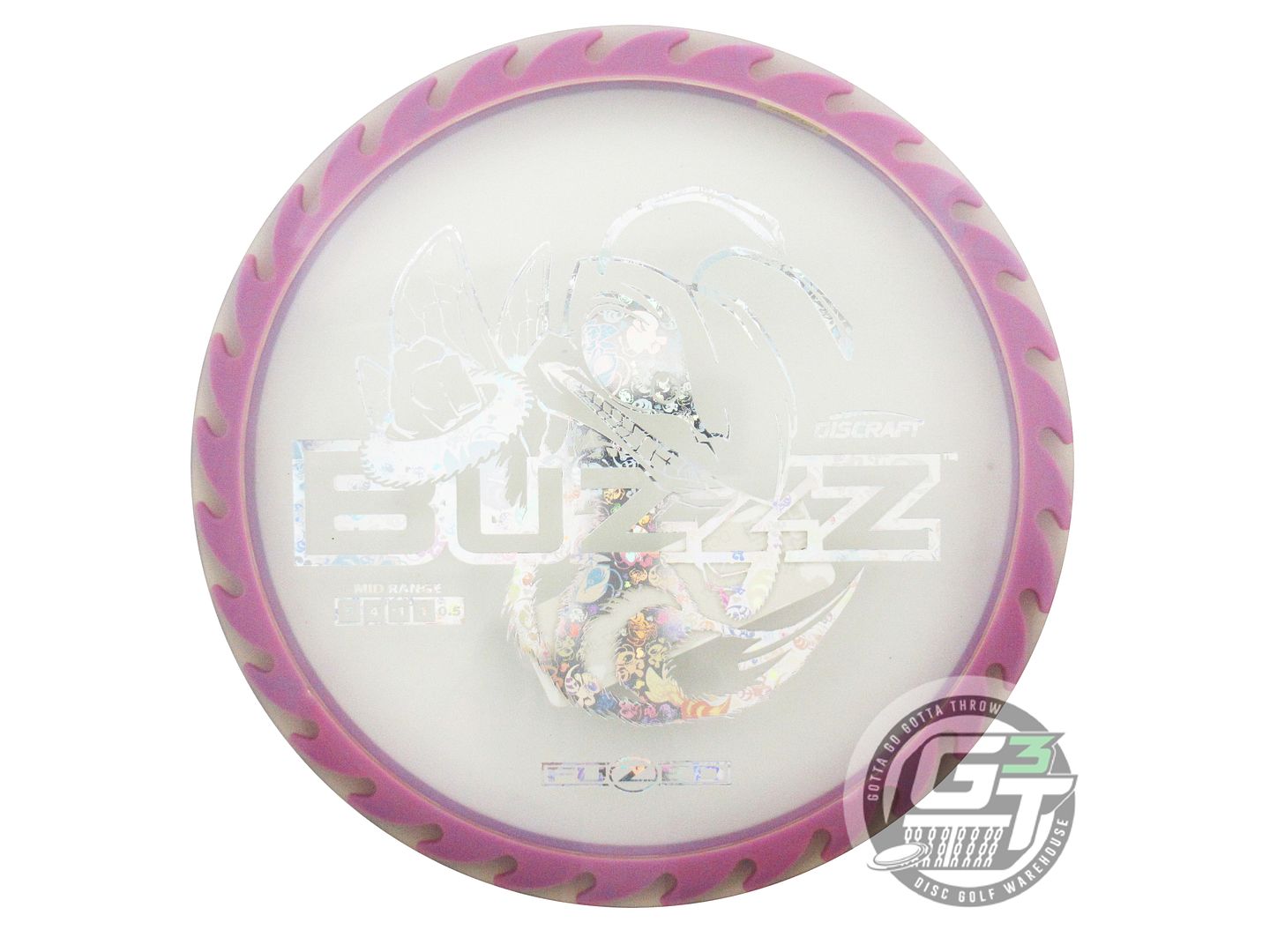Discraft Fuzed Line Buzzz w/ Saw Pattern Midrange Golf Disc (Individually Listed)