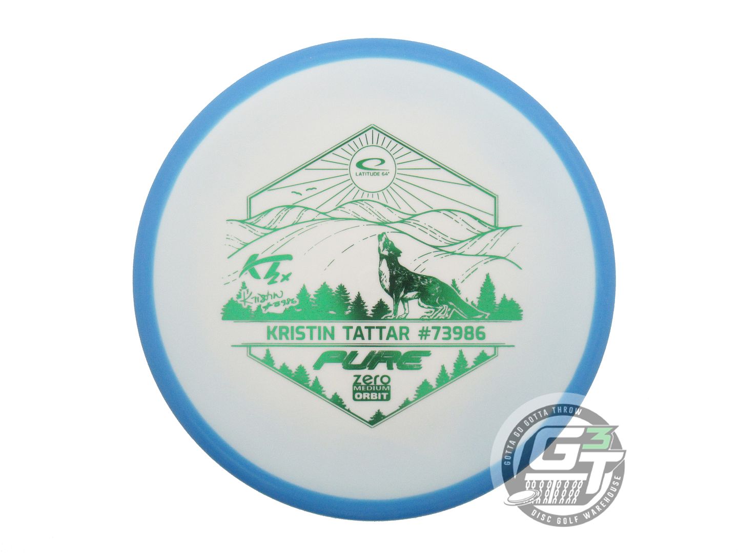 Latitude 64 Limited Edition 2024 Team Series Kristin Tattar Zero Medium Orbit Pure Putter Golf Disc (Individually Listed)