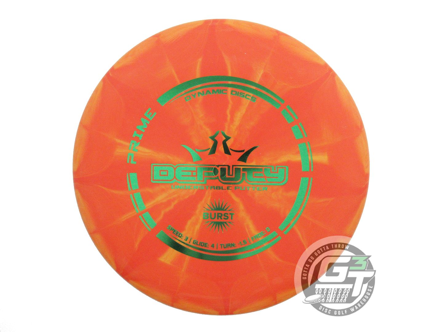 Dynamic Discs Prime Burst Deputy Putter Golf Disc (Individually Listed)