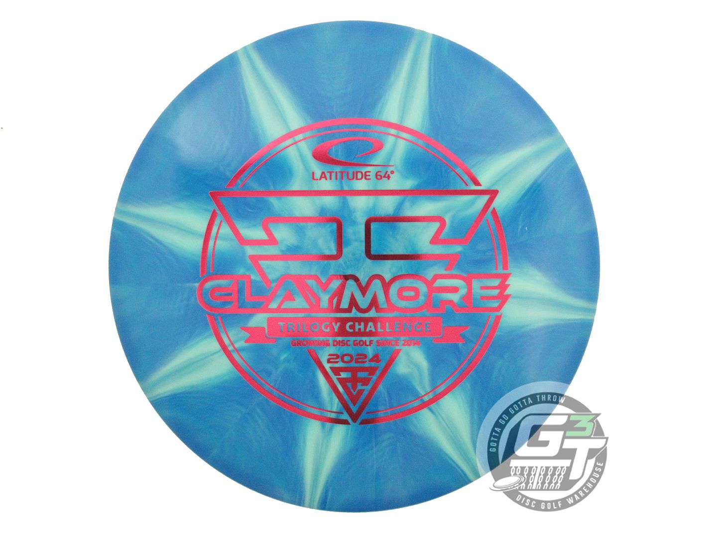 Latitude 64 Limited Edition 2024 Trilogy Challenge Gold Ice Burst Claymore Midrange Golf Disc (Individually Listed)