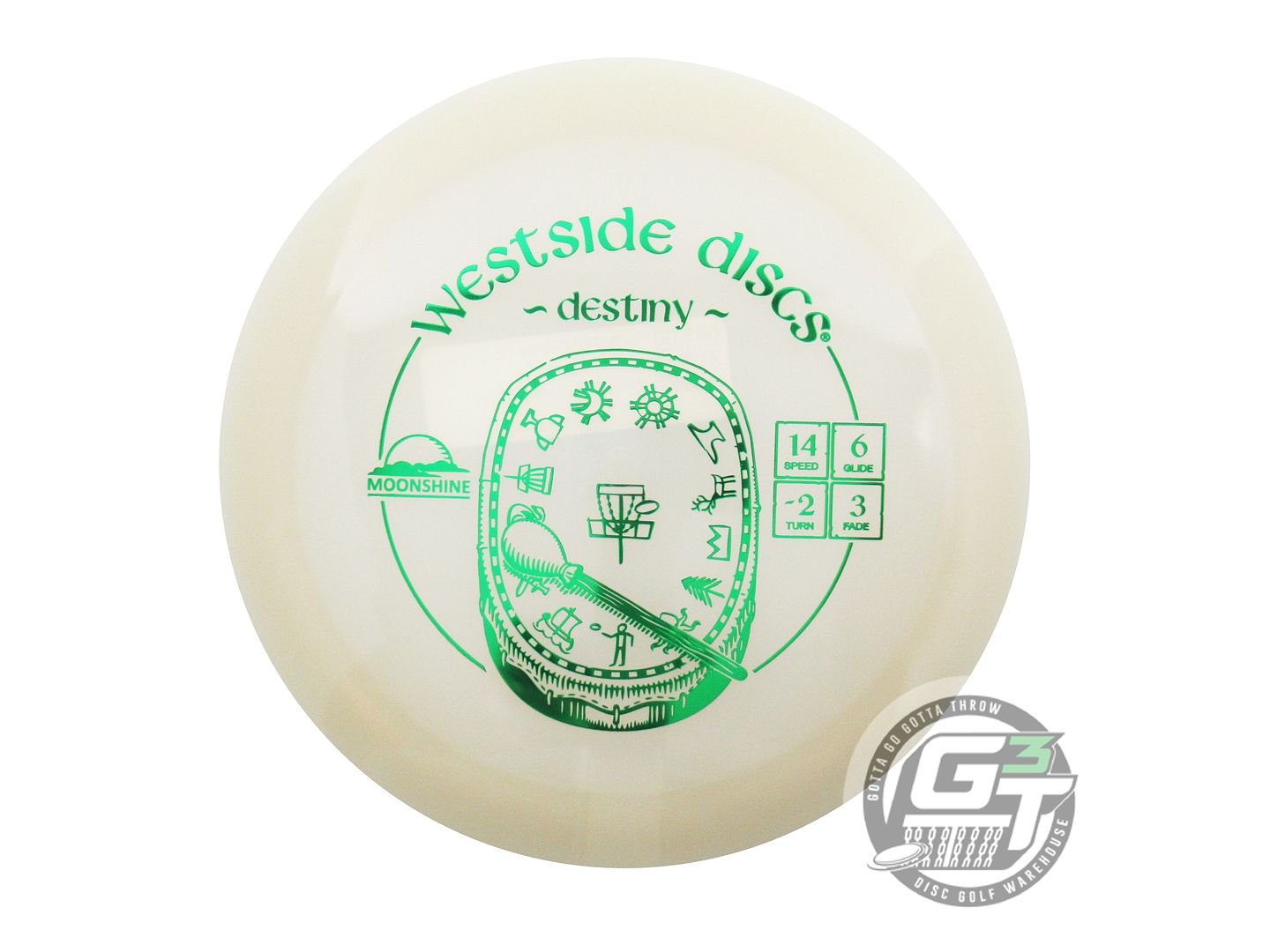 Westside Moonshine Glow VIP Destiny Distance Driver Golf Disc (Individually Listed)