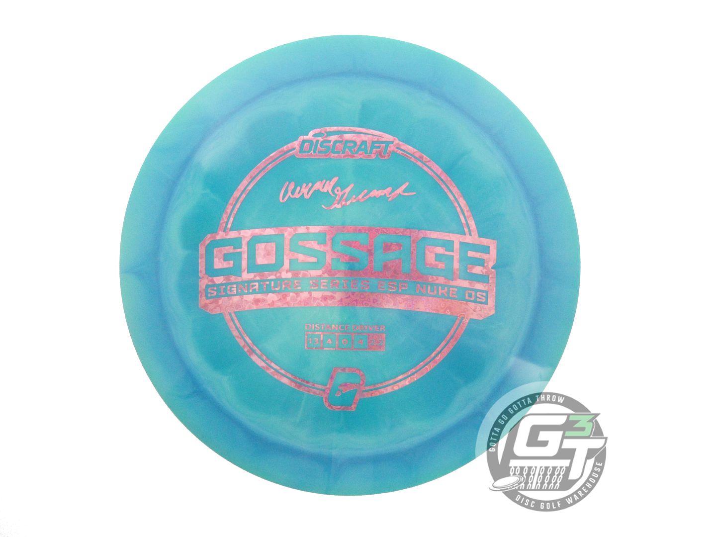 Discraft Limited Edition 2023 Signature Series Aaron Gossage Swirl ESP Nuke OS Distance Driver Golf Disc (Individually Listed)