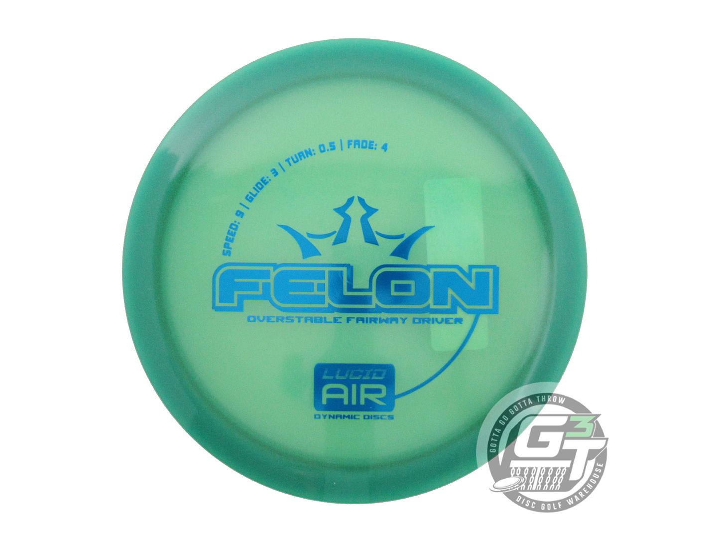 Dynamic Discs Lucid AIR Felon Fairway Driver Golf Disc (Individually Listed)