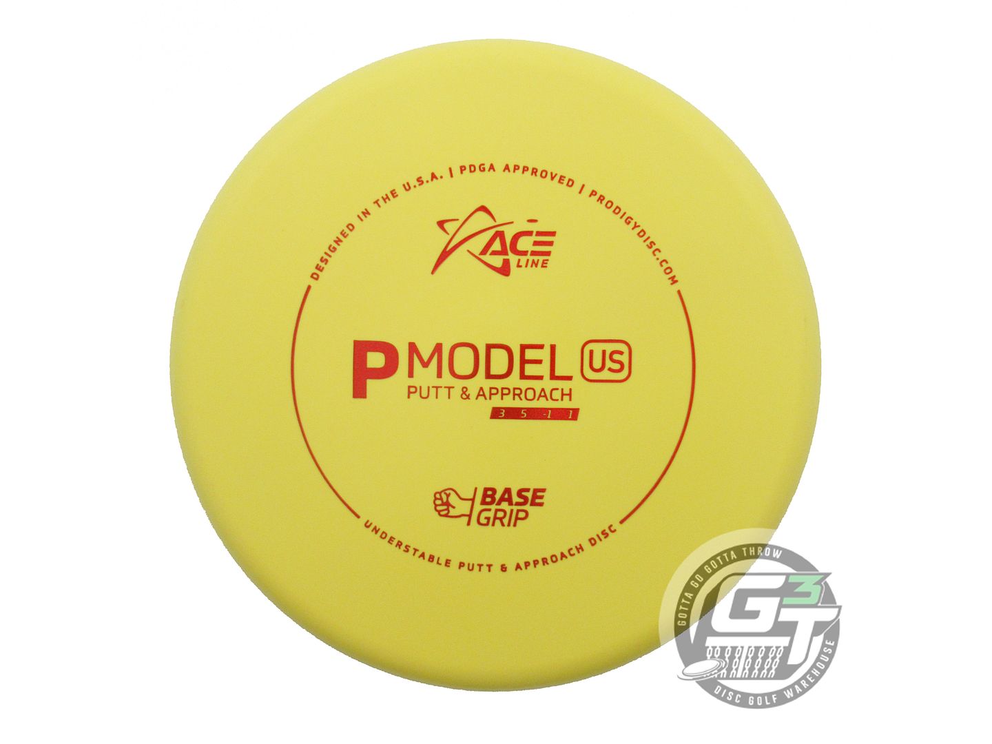 Prodigy Ace Line Base Grip P Model US Putter Golf Disc (Individually Listed)