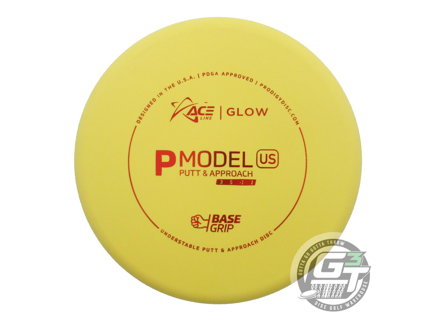 Prodigy Blank Top Ace Line Base Grip P Model US Putter Golf Disc (Individually Listed)