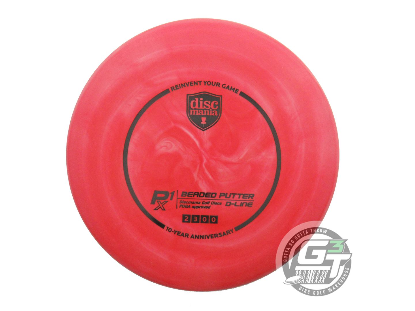 Discmania Special Edition 10-Year Anniversary Swirl D-Line Flex 2 P1x Beaded Putter Golf Disc (Individually Listed)