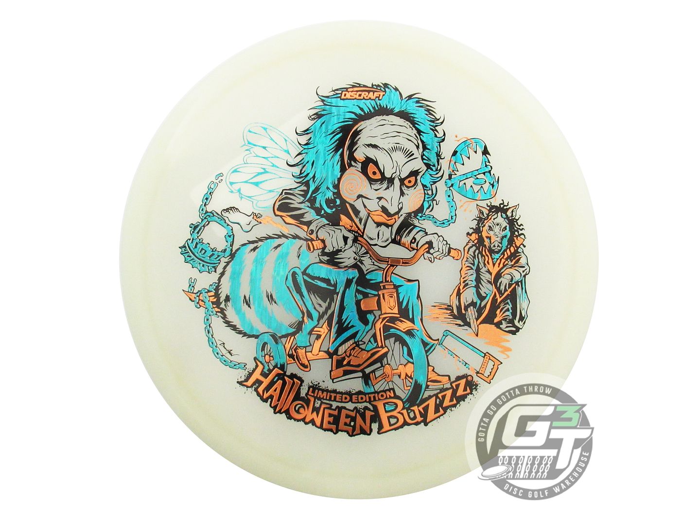 Discraft Limited Edition 2026 Halloween Tri-Foil Mega Glo Z Buzzz Midrange Golf Disc (Individually Listed)