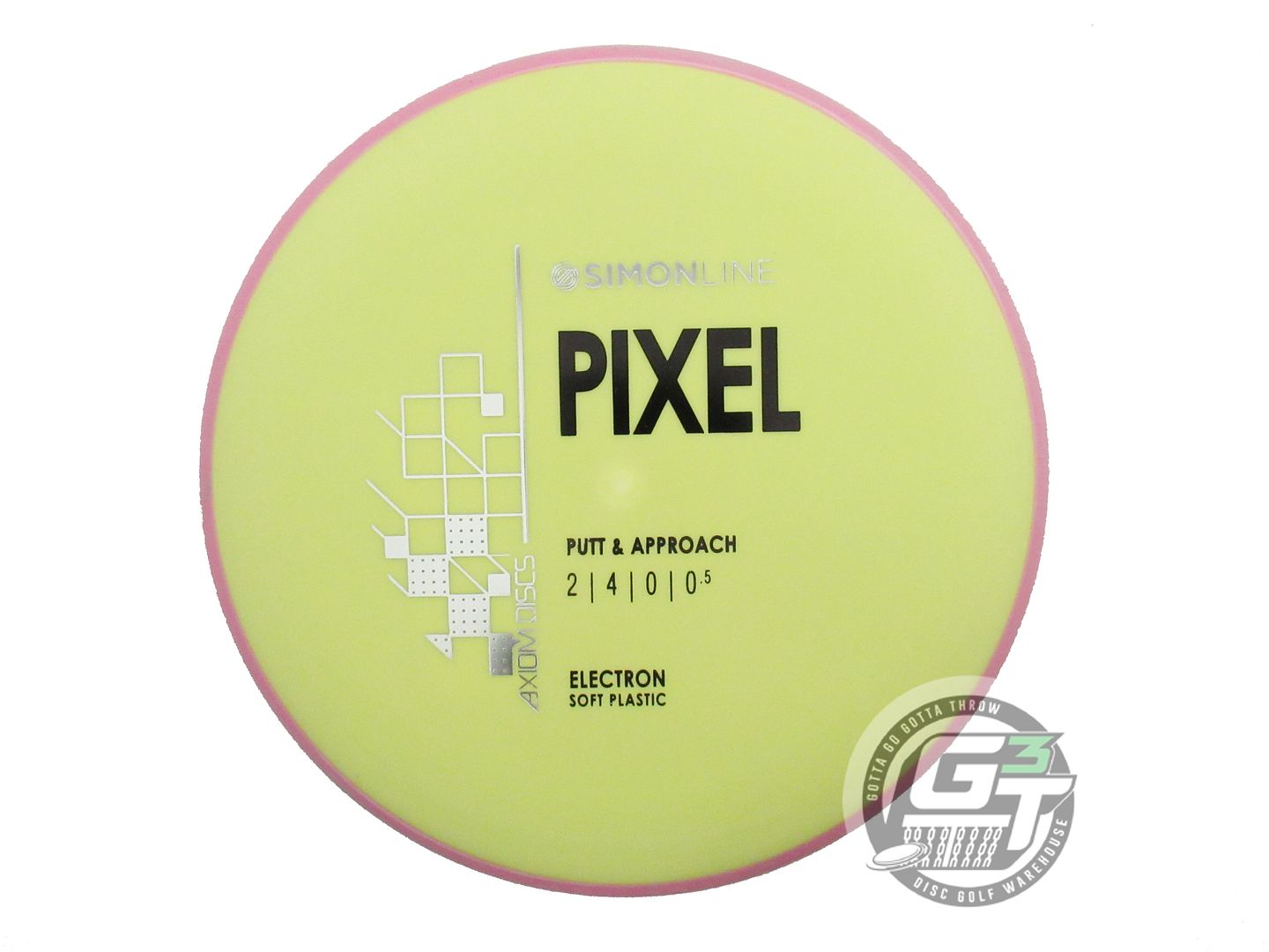 Axiom Simon Line Electron Soft Pixel [Simon Lizotte] Putter Golf Disc (Individually Listed)