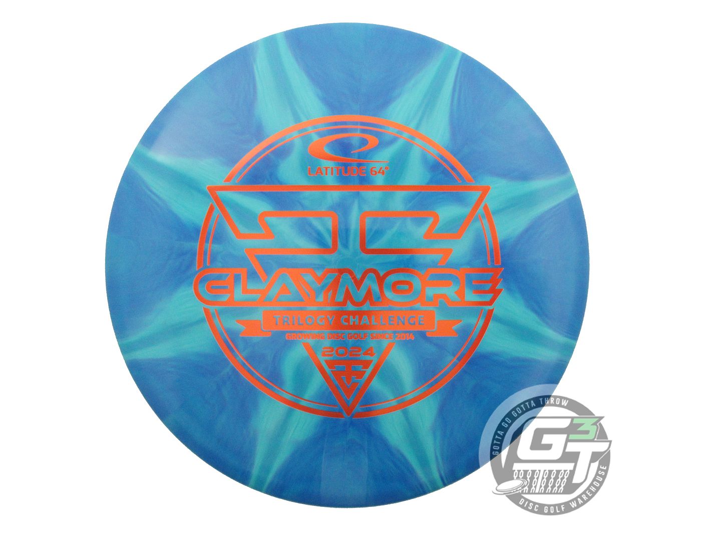 Latitude 64 Limited Edition 2024 Trilogy Challenge Gold Ice Burst Claymore Midrange Golf Disc (Individually Listed)