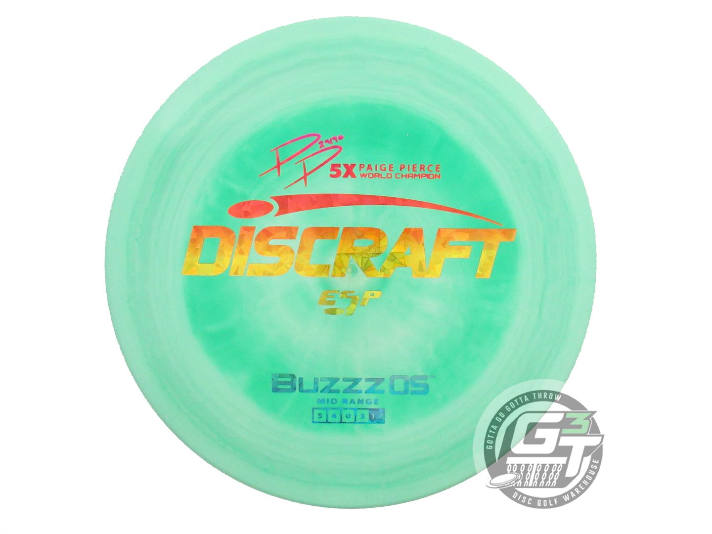 Discraft ESP Buzzz OS [Paige Pierce 5X] Midrange Golf Disc (Individually Listed)