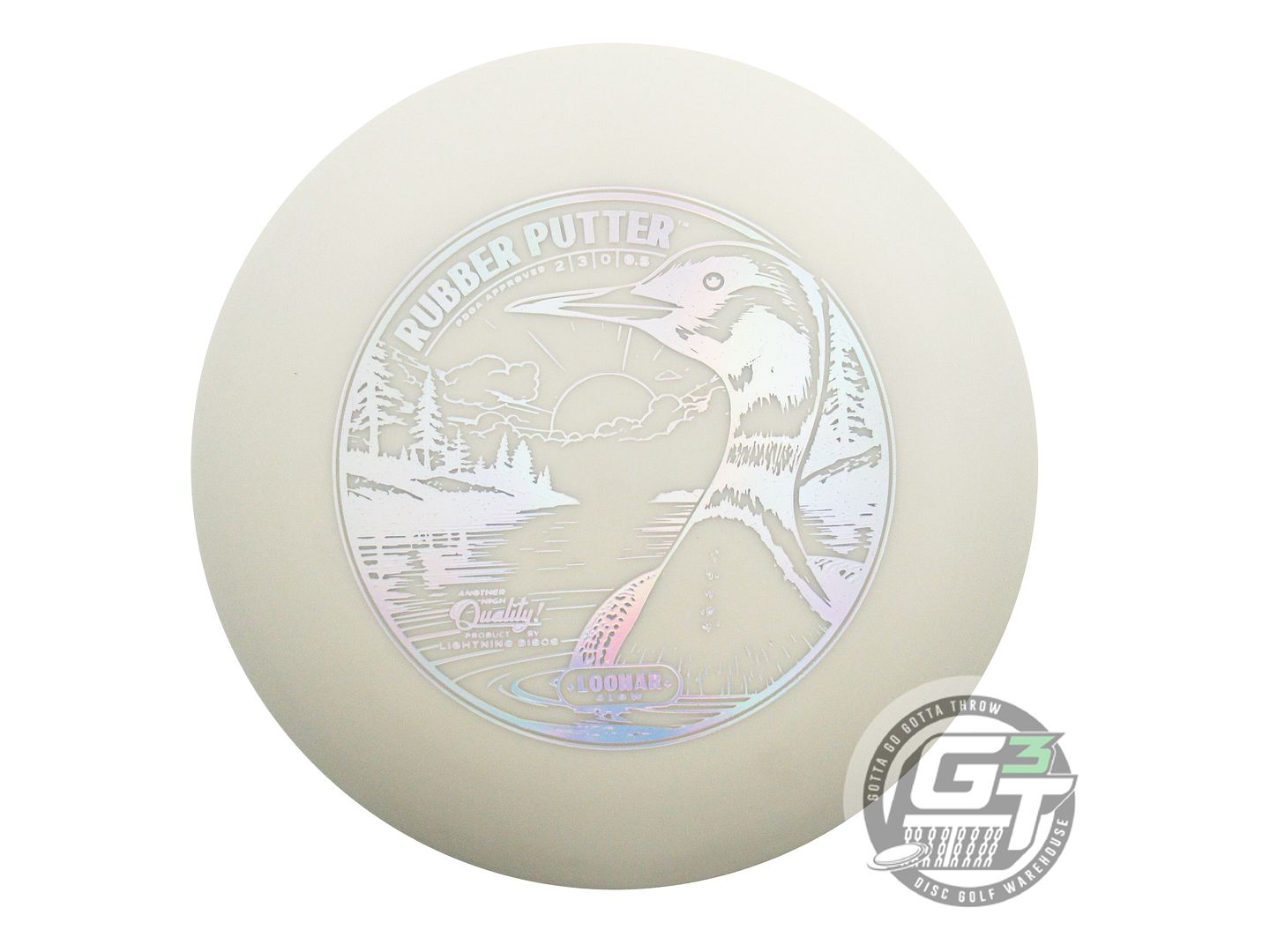Lightning Loonar Glow Rubber Putter Golf Disc (Individually Listed)