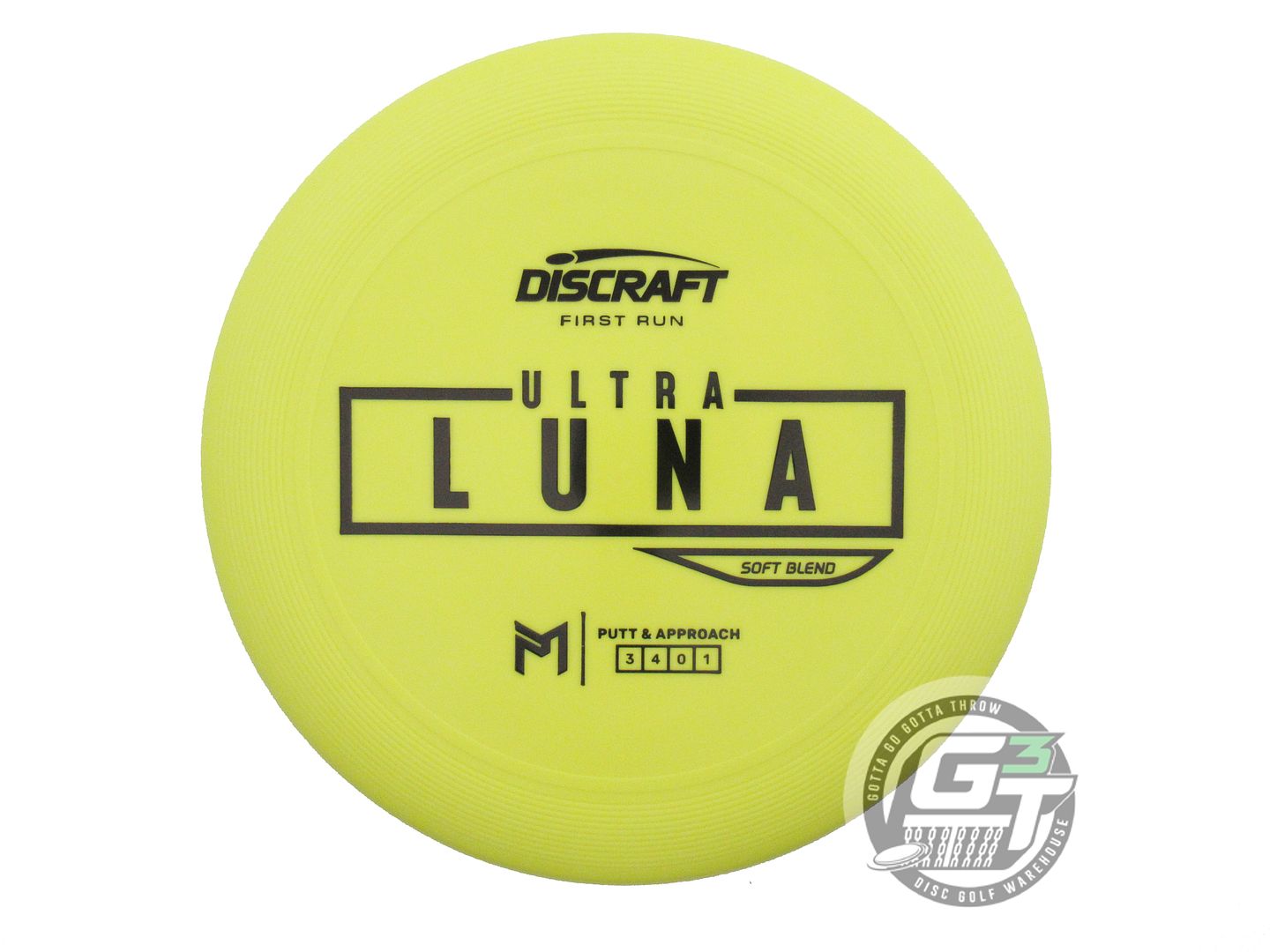 Discraft Limited Edition First Run Paul McBeth Signature Putter Line Soft UltraLuna Putter Golf Disc (Individually Listed)