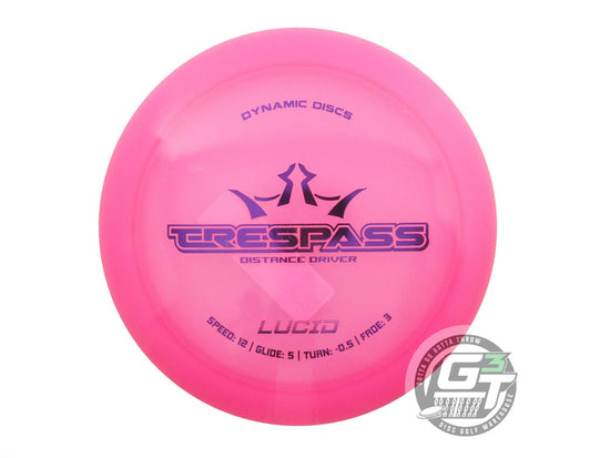 Dynamic Discs Lucid Trespass Distance Driver Golf Disc (Individually Listed)