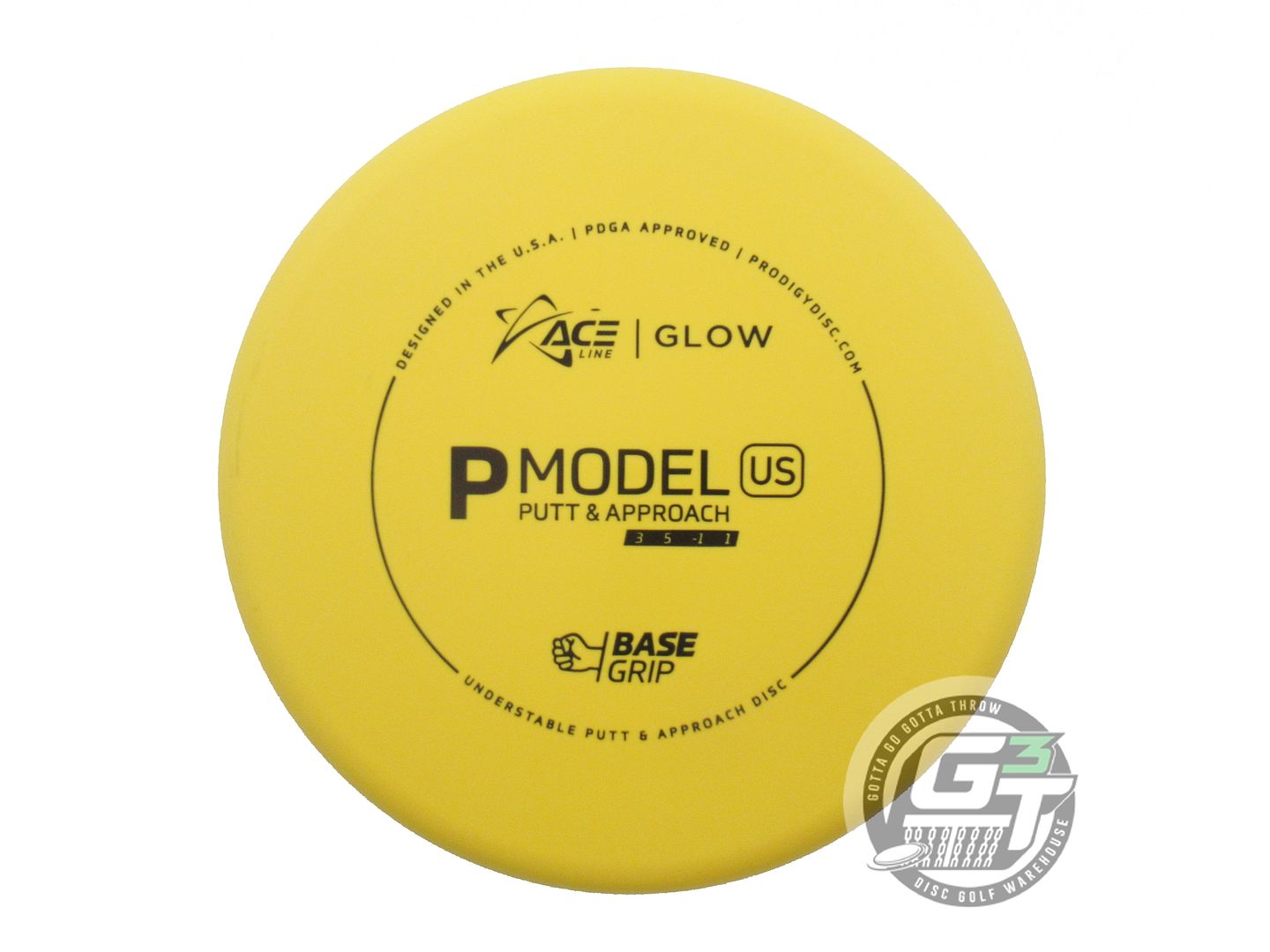 Prodigy Ace Line Glow Base Grip P Model US Putter Golf Disc (Individually Listed)