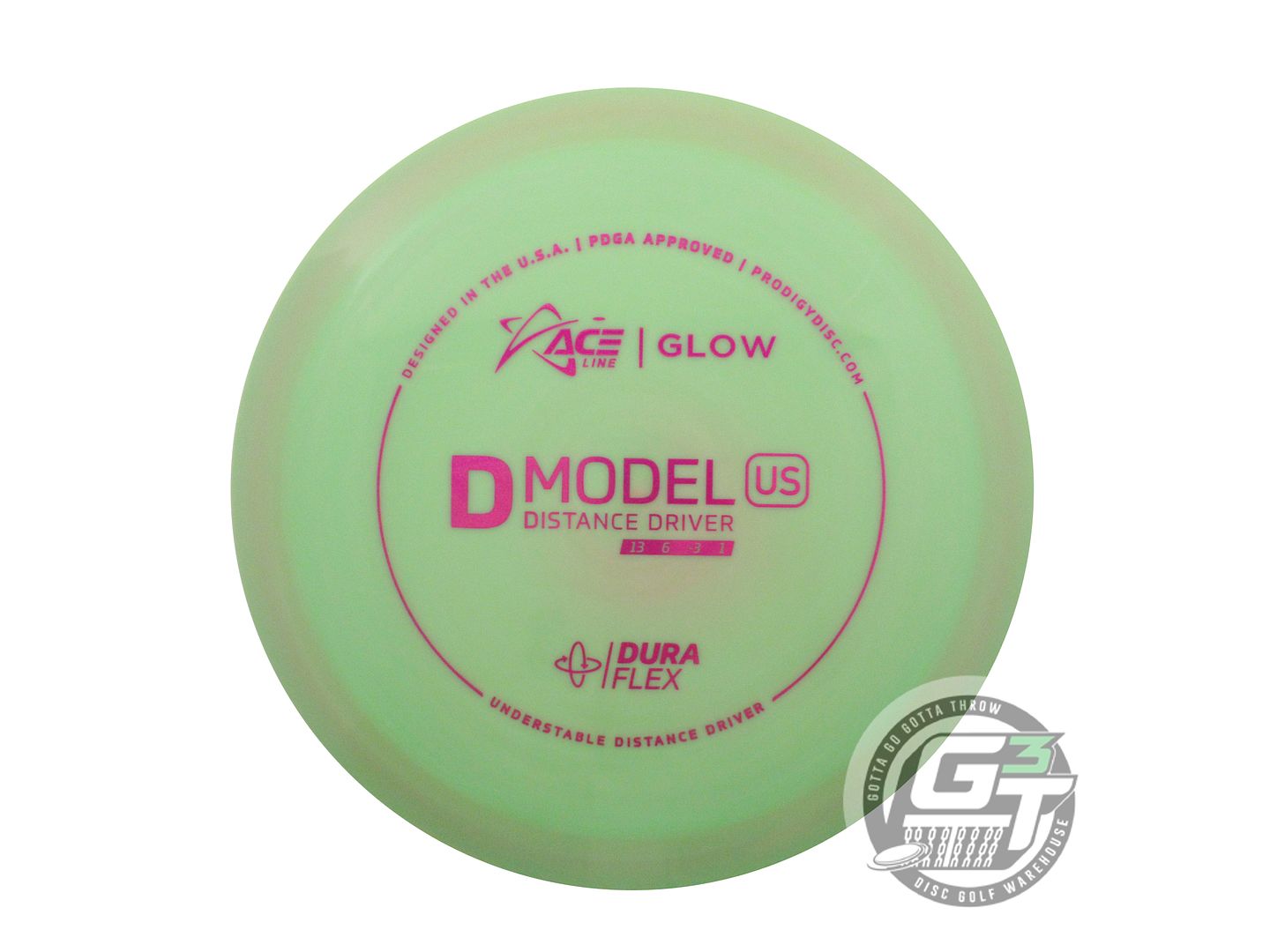 Prodigy Ace Line Glow DuraFlex D Model US Distance Driver Golf Disc (Individually Listed)