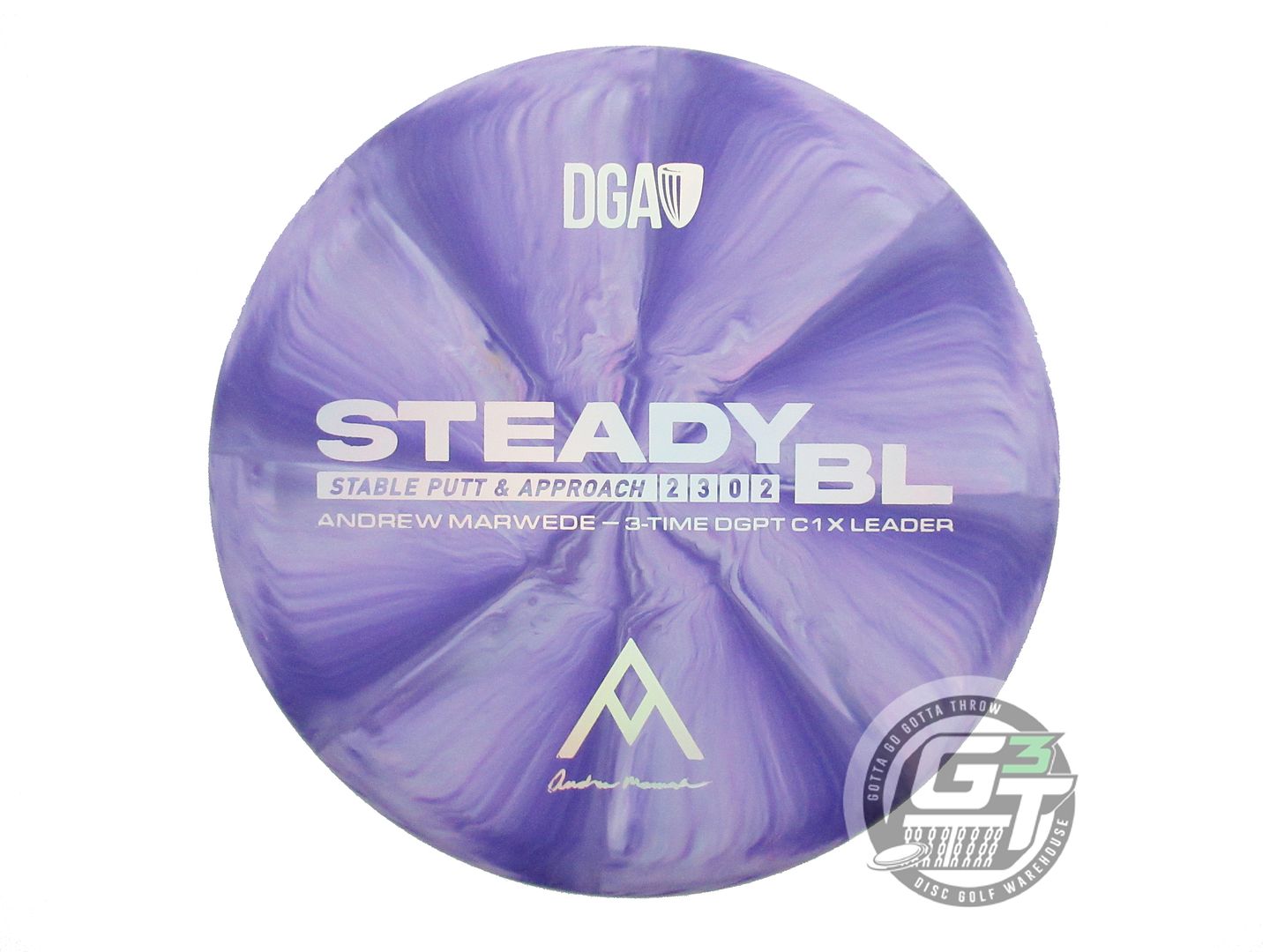 DGA Signature Edition Andrew Marwede Swirl D-Line Stone Steady BL Putter Golf Disc (Individually Listed)