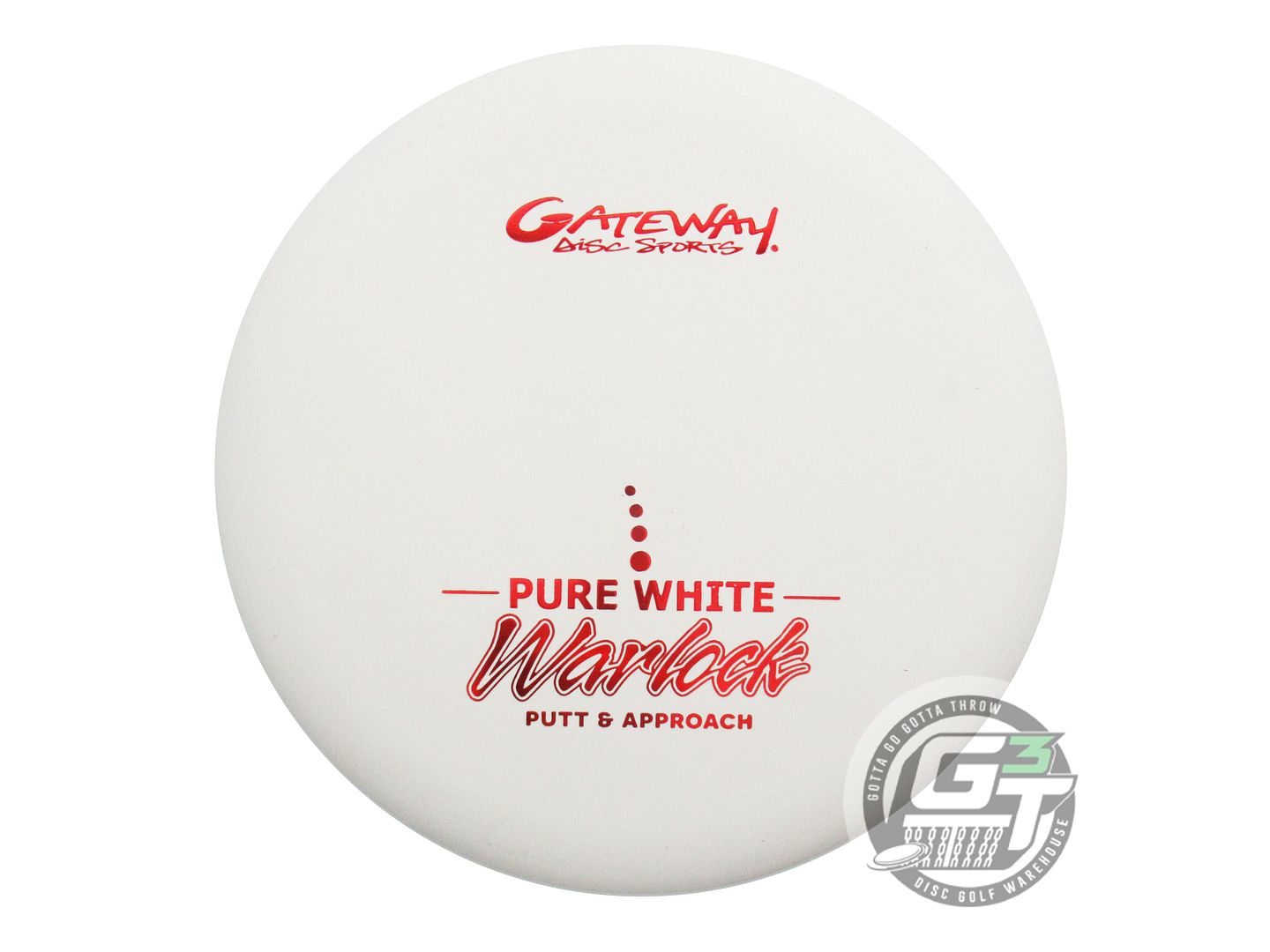 Gateway Pure White Warlock Putter Golf Disc (Individually Listed)
